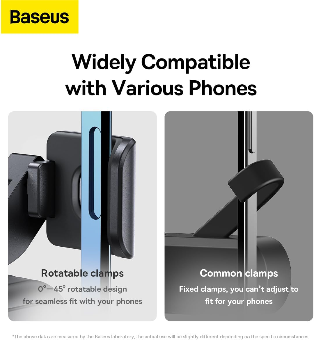 Baseus Stable Gravitational Car Phone Mount, Lite Black image number 2