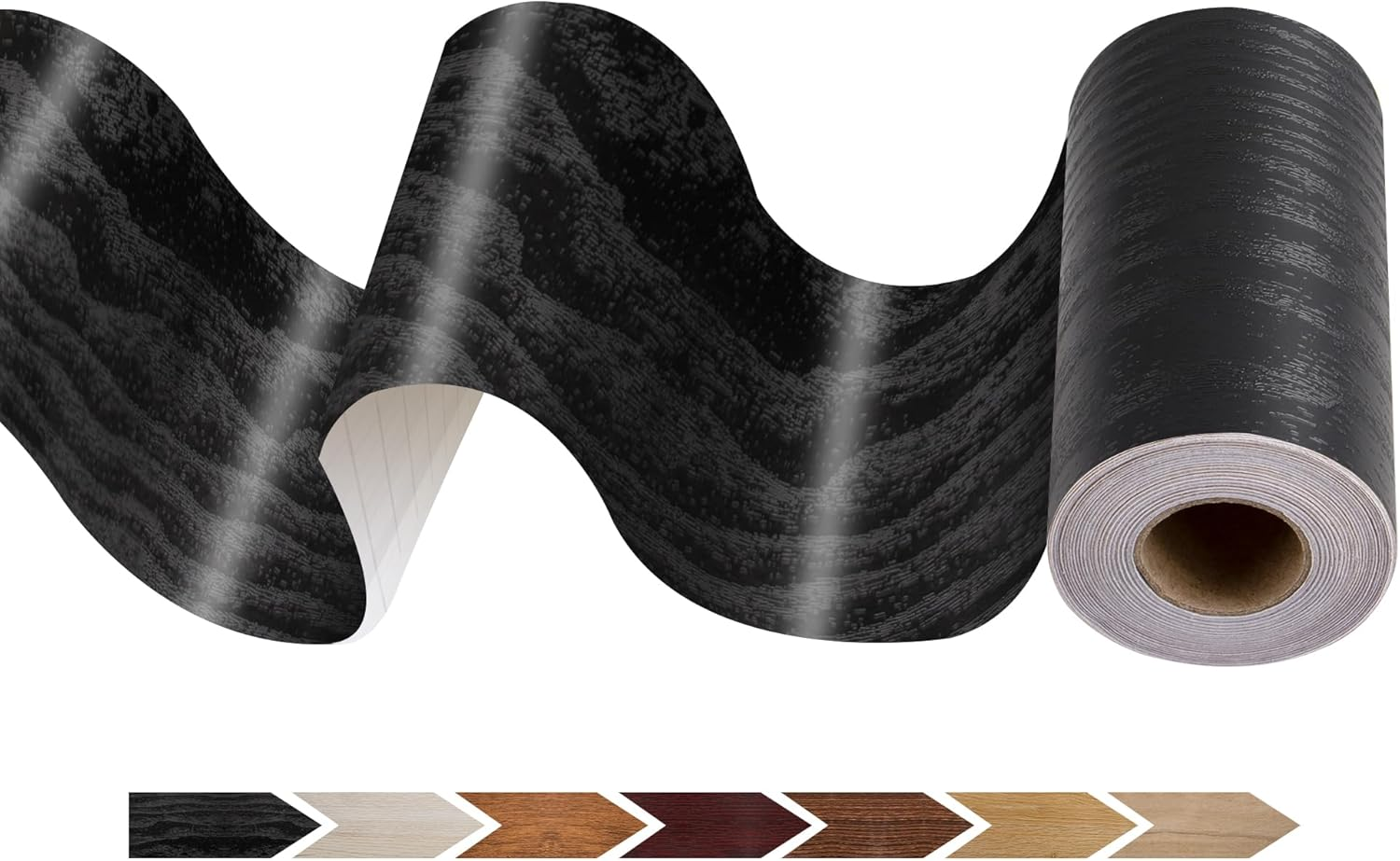 JUNART Wood Grain Repair Tape(10Cm&times;1000Cm), Self-Adhesive Waterproof Realistic Textured Repair Duct Tape for Tables, Baseboards, Doors, Windows, and Floors with Plastic Scraper(Begonia Wood)