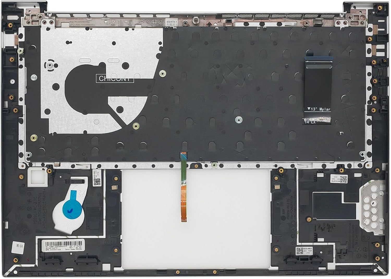 Replacement Upper Case Palmrest for HP Elitebook 840 845 G9,Elitebook 840 845 G10 Series Laptop with US Layout Backlit Keyboard Assembly N45442-001 N09058-001 Silver image number 6