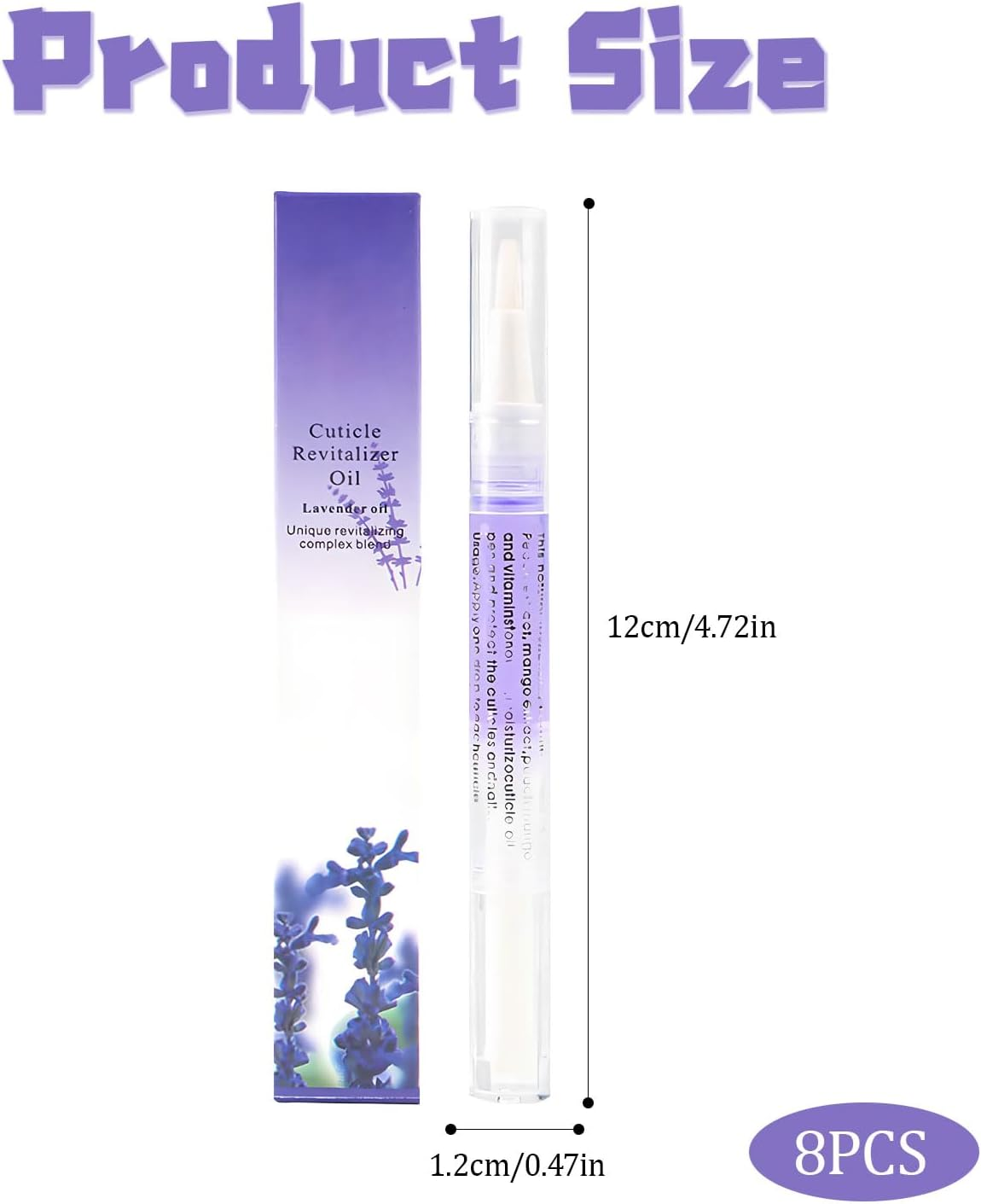 8 Pcs Nail Oil Pen, Deep Nourishment Cuticle Oil, Keratin Layer Oil Pen Set, Nail Growth Essence, Deburring and Dead Skin for Repairing Cracks, Dry and Nourishing Pen image number 4