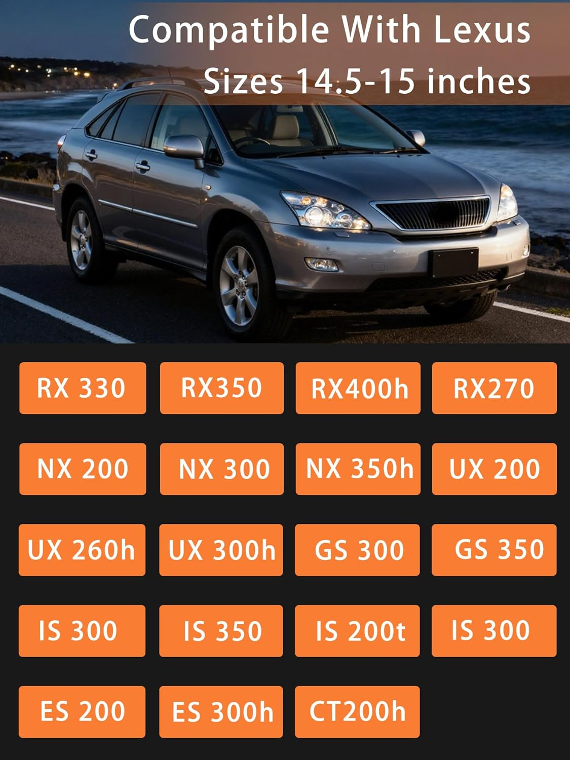 Steering Wheel Cover Customized Fit for Lexus RX270 RX330 RX350 Rx400H ES200 Es300H NX200 NX300 Nx350H UX200 Ux260H Ux300H GS300 GX350 (Purple) image number 3