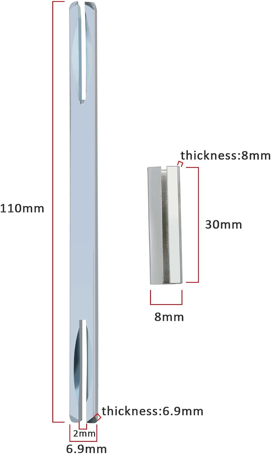 LT Easiyl 2PCS 6.9Mmx110Mm Door Handle Spindle Rod Door Lock Handle Lock Cylinder Solid Steel Fixing Pin Square Spindle Bar for Door Handles Knobs image number 6