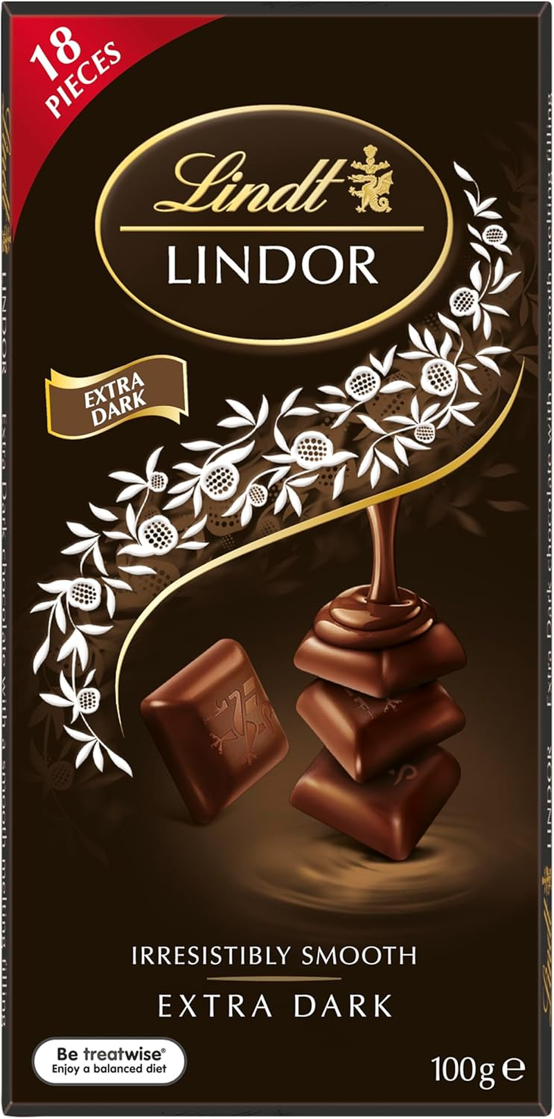Lindt Lindor Singles 60% Cocoa Dark Chocolate Block 100G image number 1