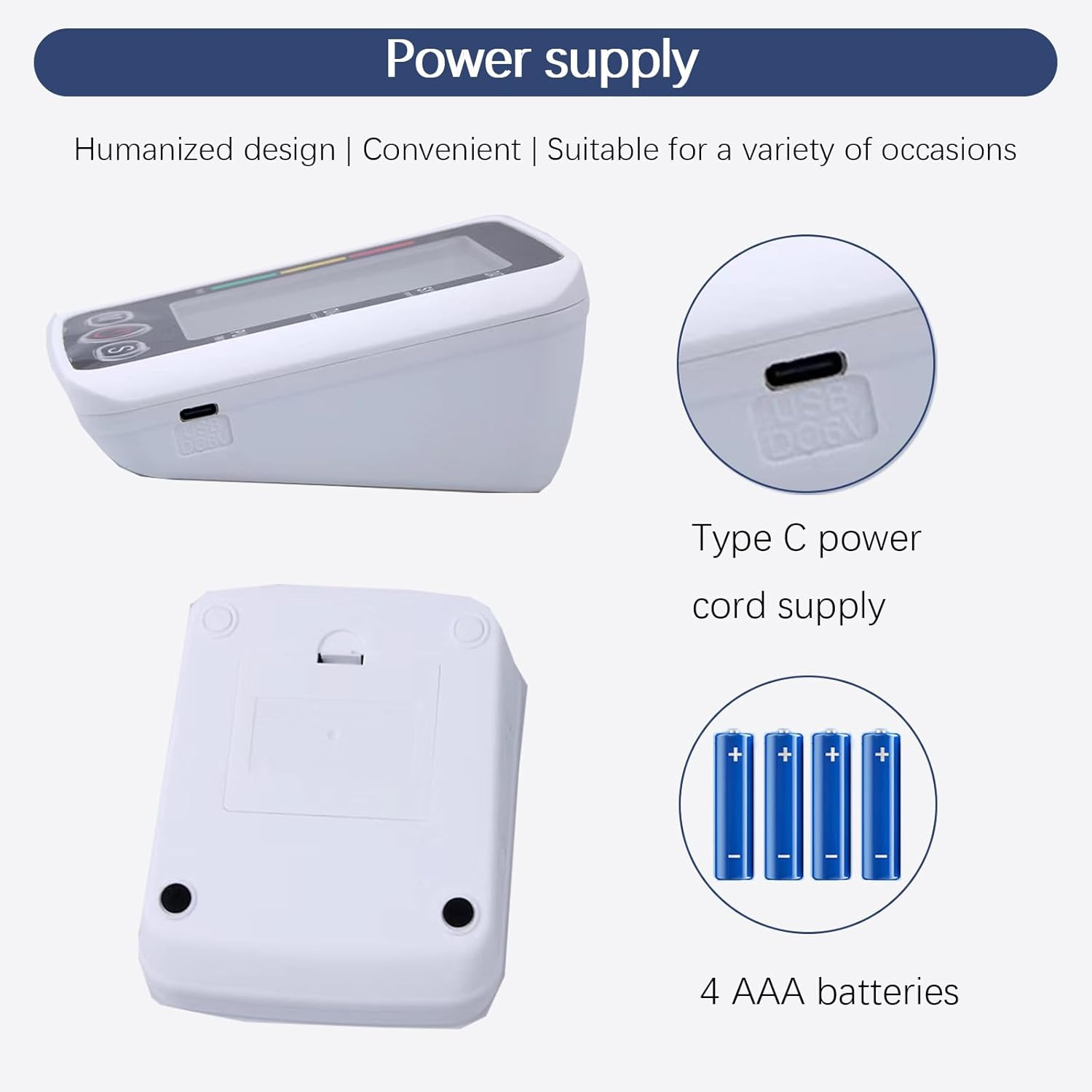 Blood Pressure Monitor for Home Use, Automatic Upper Arm BP Machine with Voice Announcement, 2 X 99 Memories, Large Screen & Adjustable Cuff, Easy to Use for Seniors image number 2