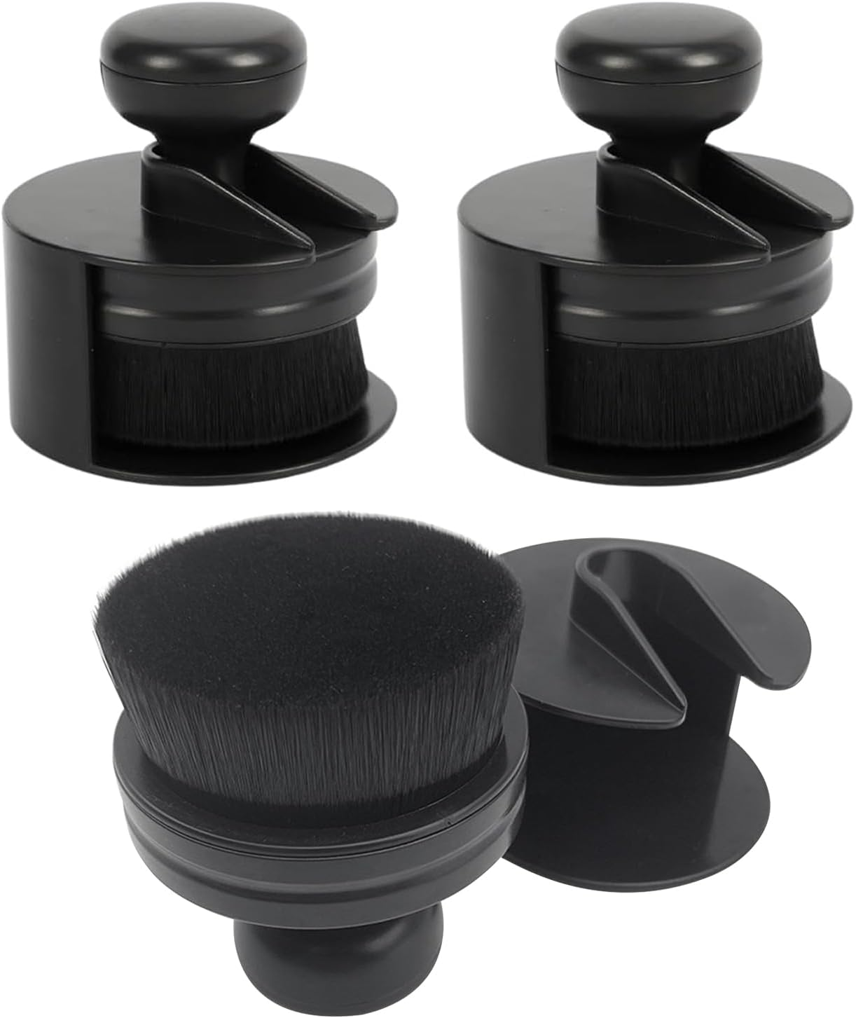 Jurcicat Pack of 2 Tyre Shine Applicator Brush, Professional Tyre Care, Tyre Care, Detailing Brush for Radiant Car Tyres, Ventilation Openings, Interior image number 2