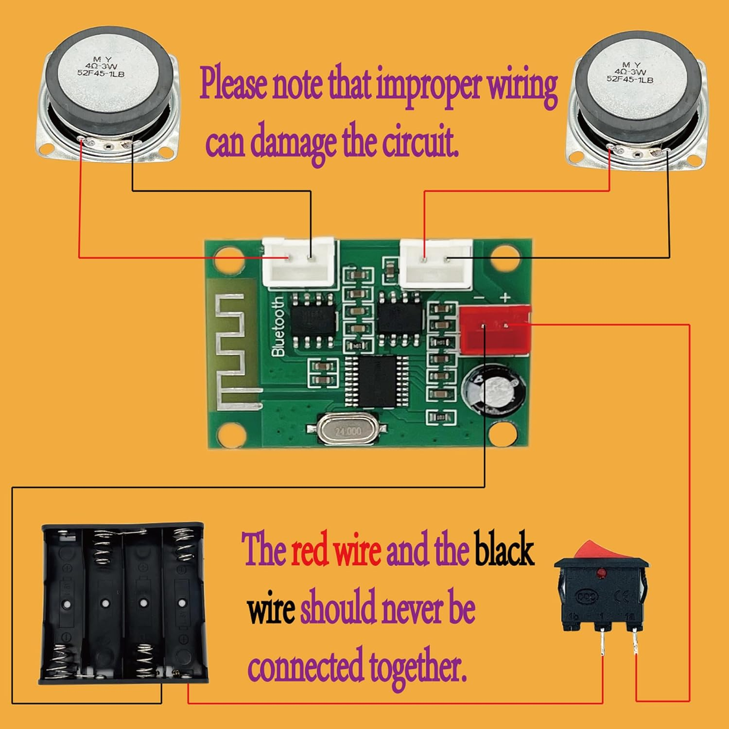 DIY Bluetooth Speaker Box Kit Electronic Sound Amplifier - Build Your Own Portable Wood Case Bluetooth Speaker with Sound - Science Experiment and STEM Learning for Kids, Teens and Adults image number 2