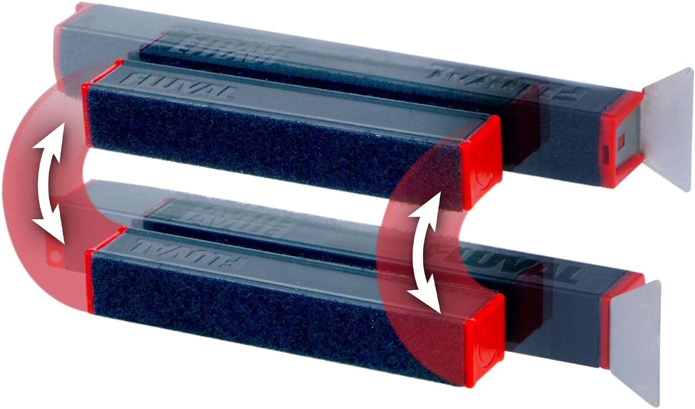 Fluval Razor Algae Magnet with Blade Black/Red