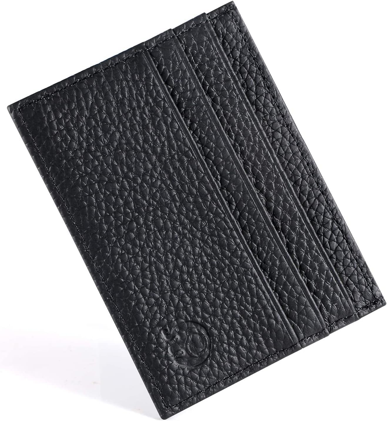 URAQT Credit Card Holder Wallet, RFID Blocking Leather Ultra Slim Wallet, Thin Minimalist Credit Card Case, Rose Red, One Size, Simple