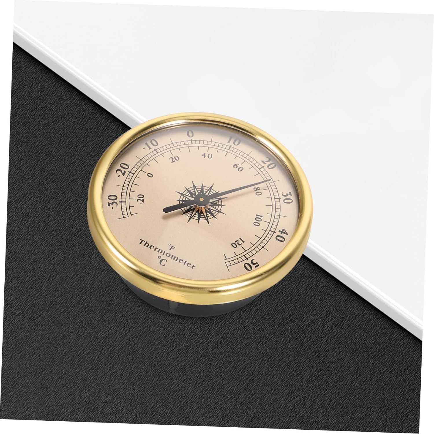 Metal Indoor Wall Thermometer round Temperature Gauge Accurate Temperature Monitor for Weather Station and Agricultural Use image number 3