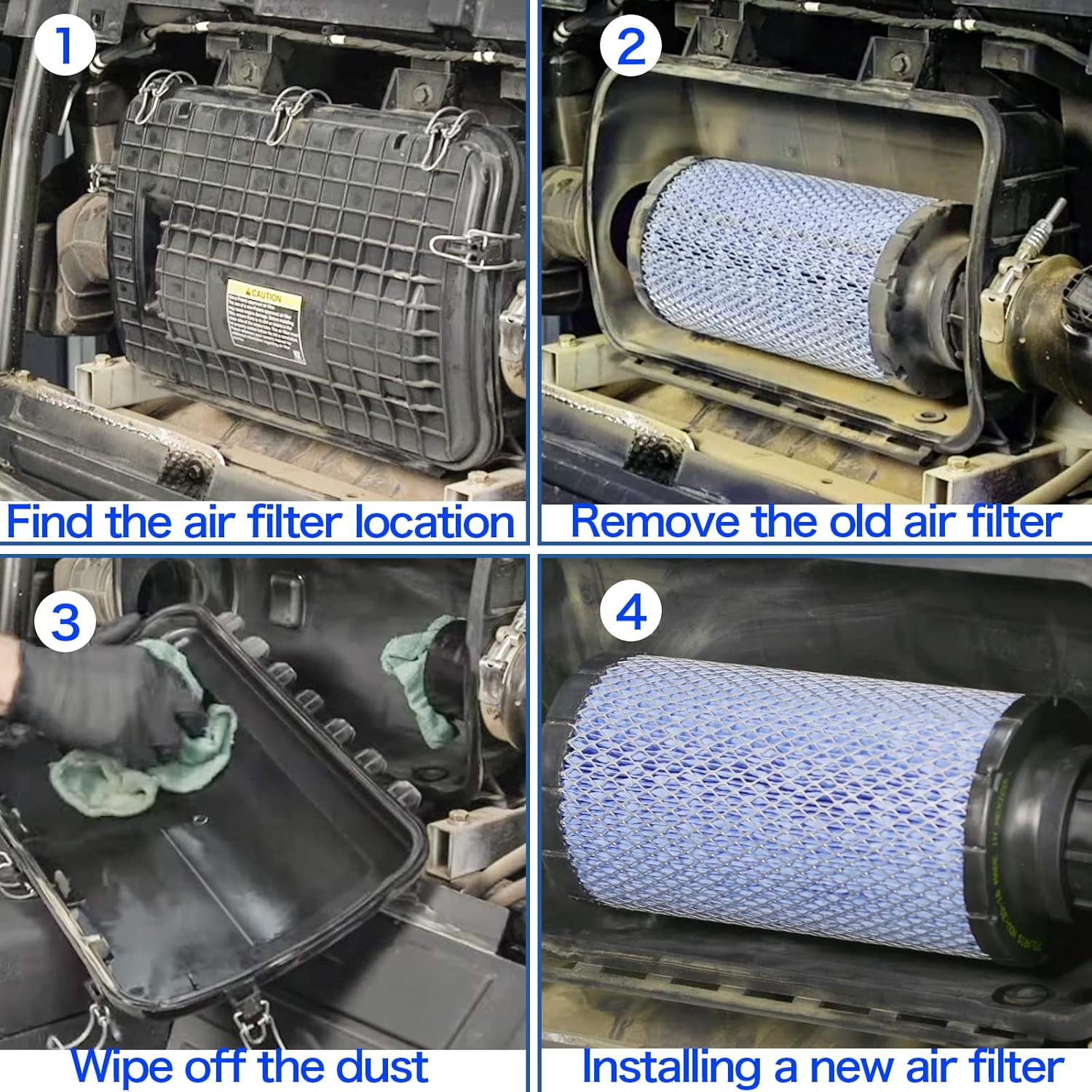 2882234 Air Filter Replacement for Polaris RZR 1000 XP/RZR 4 1000 XP/RZR XP Turbo/Rzr Turbo XP4 2014 2015 2016 2017 2018 2019 2020 2021 2879520 with 2PCS