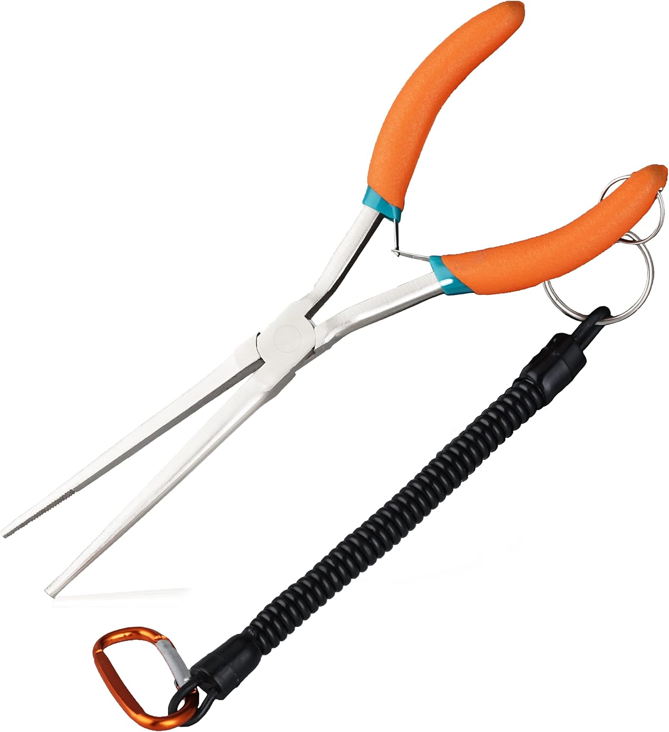 LEONTOOL Extra Long Needle Nose Pliers for Jewelry Making 7 Inches Straight Needle Nose Plier with Serrated Jaw Fishing Hook Remover Tool with Lanyard Long Nose Pliers for Hard-To-Reach Narrow Spaces image number 4