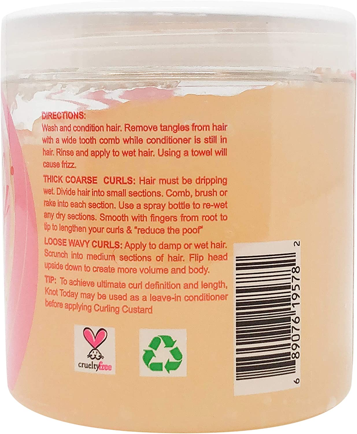 Kinky Curly Curl Custard Gel, 8 Oz