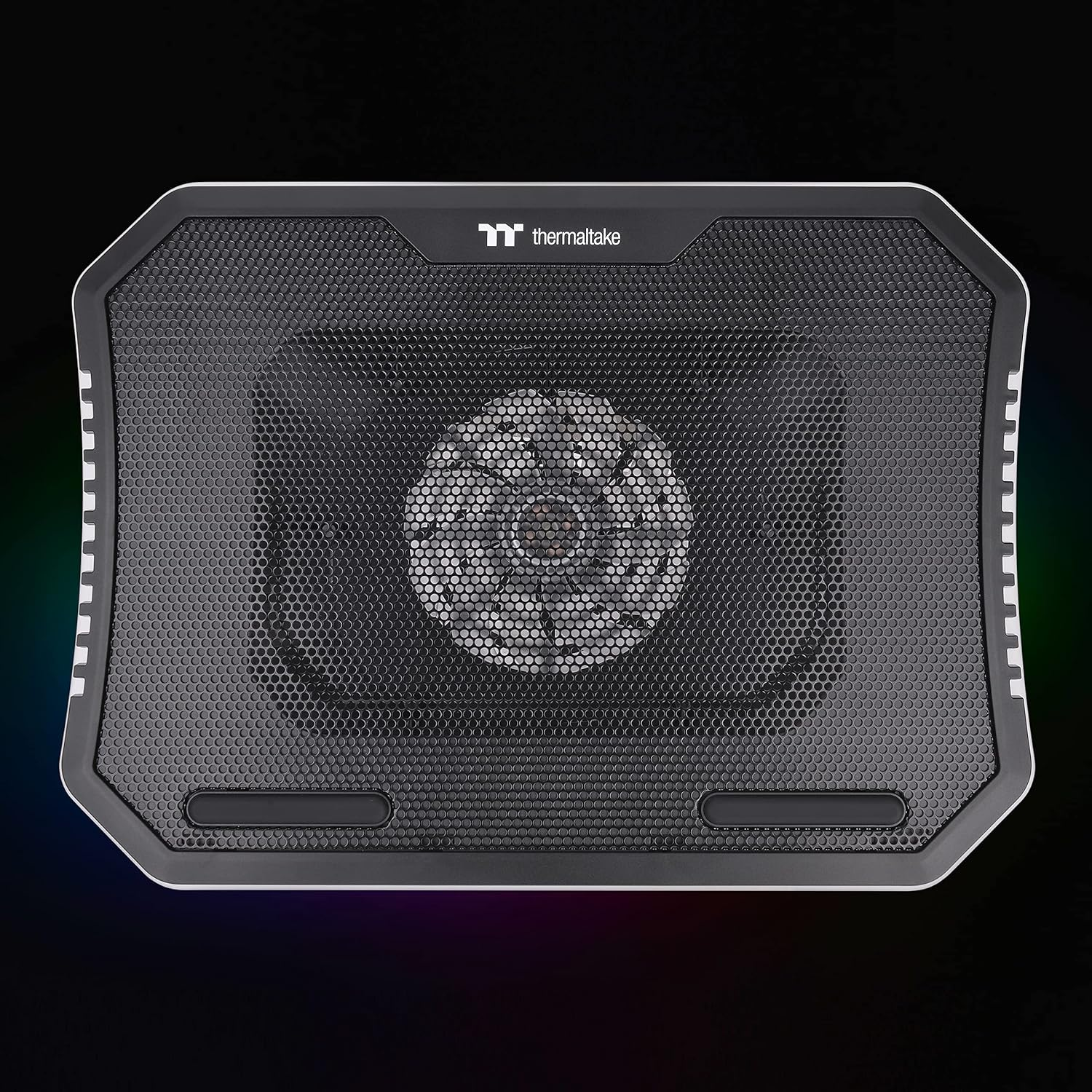 Thermaltake Massive Steel Mesh Panel with 1 X 120Mm Fan, 256 Color RGB Spectrum, 10"-15" Notebook Cooler CL-N020-PL12SW-A