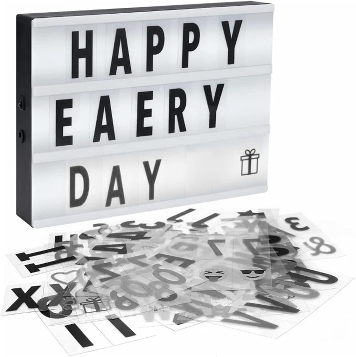 Create Your Own Light up Lettering with Rectangular DIY Acrylic Cinema Theme Luminous Box LED Lighting for Kids Playrooms image number 6