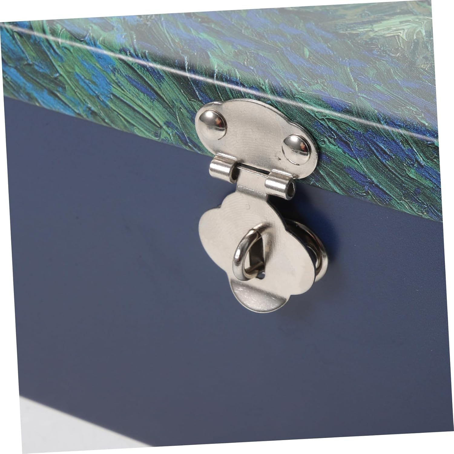 Tinplate Storage Case Lock Vintage Keepsake Box for Jewelry Crafts Lightweight and Compact Tinplate Container for and Memorabilia For