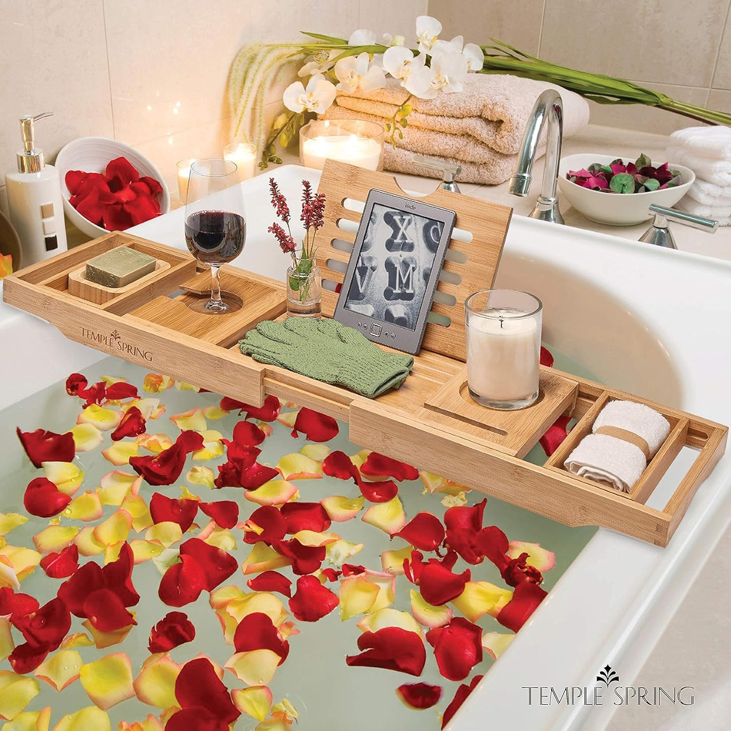 Exfoliating Wash Gloves, Bamboo Exfoliator Mitt, Bath/Shower Scrub, Body Exfoliation Hand Mitten, Beauty Scrubs/Loofah, Ingrown Hair/Dead Skin Remover, Scratching Eco Microfibre, Natural, (Sage Green)