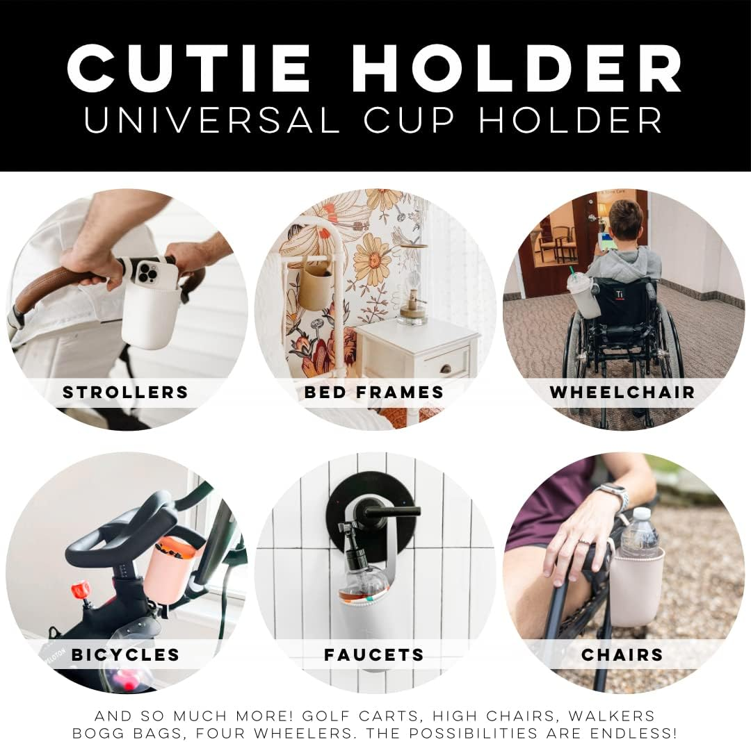 Ryan & Rose Cutie Holder Universal Stroller Cup Holder (Black) image number 4