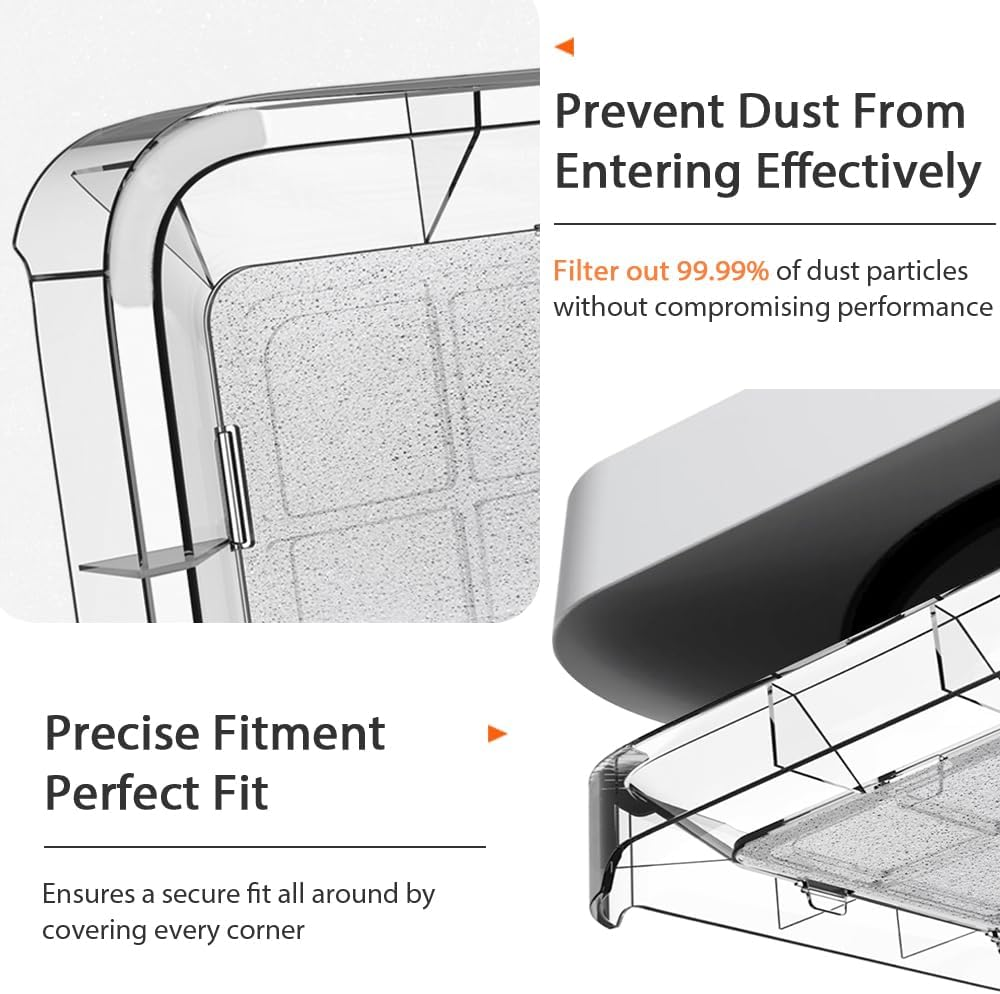 JEMACHE Desktop Stand for Mac Mini 2010-2023 M1 M2 Pro, Mac Studio M1 M2 Max/Ultra (Clear) image number 1