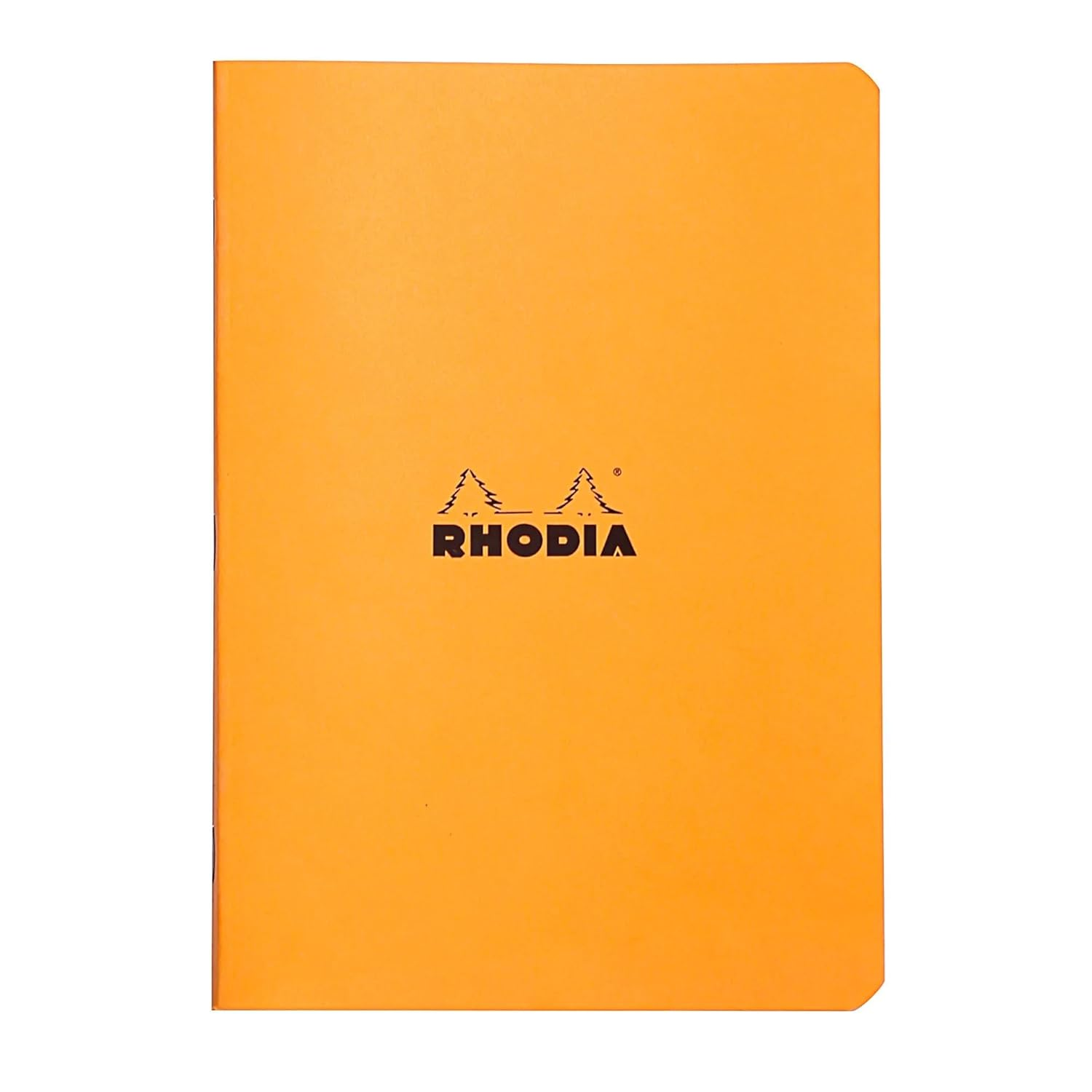 Rhodia 119184Cpack - Pack of 10 Orange Stitched Notebooks - A5 - Small Squares - 96 Pages - Clairefontaine Paper 80 G/M&sup2; - Soft Coated Card Cover, Resistant and Waterproof image number 1