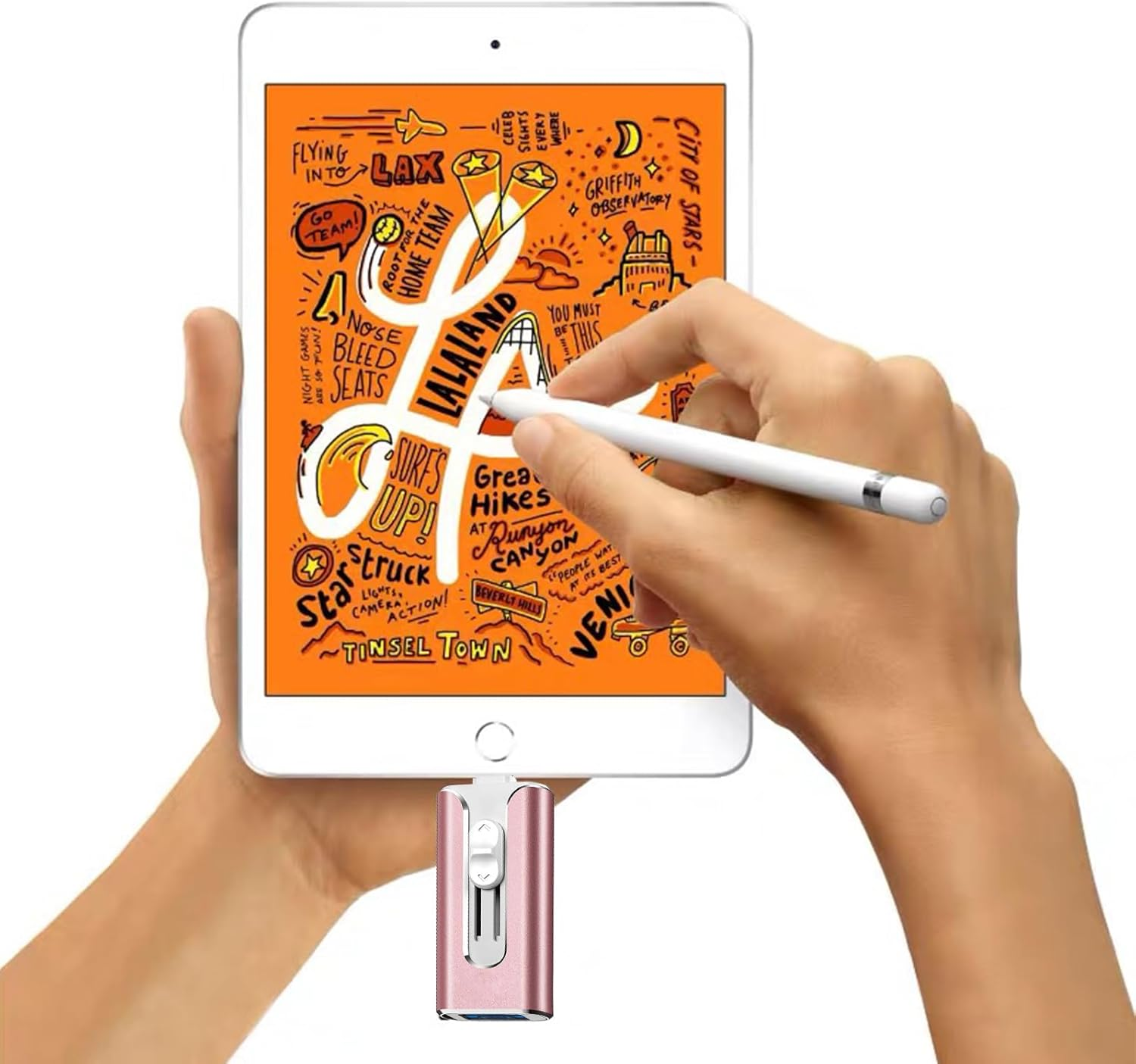 Phone Photo Stick，4-In-1 512G USB Flash Drives，Mfi Certified Phone Flash Drive，Phone Flash Drive for Ios/Android/Pc/Ipad/More Devices image number 4