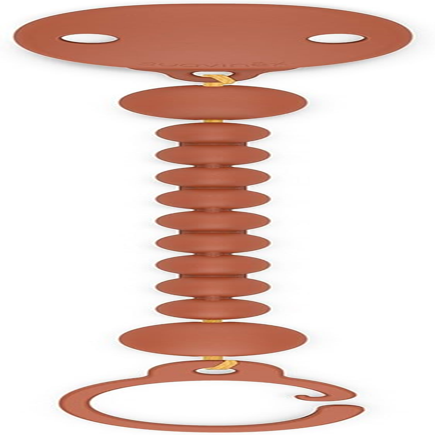 Suavinex Colour Essence Silicone Bobble Soother Clip, Brick Red