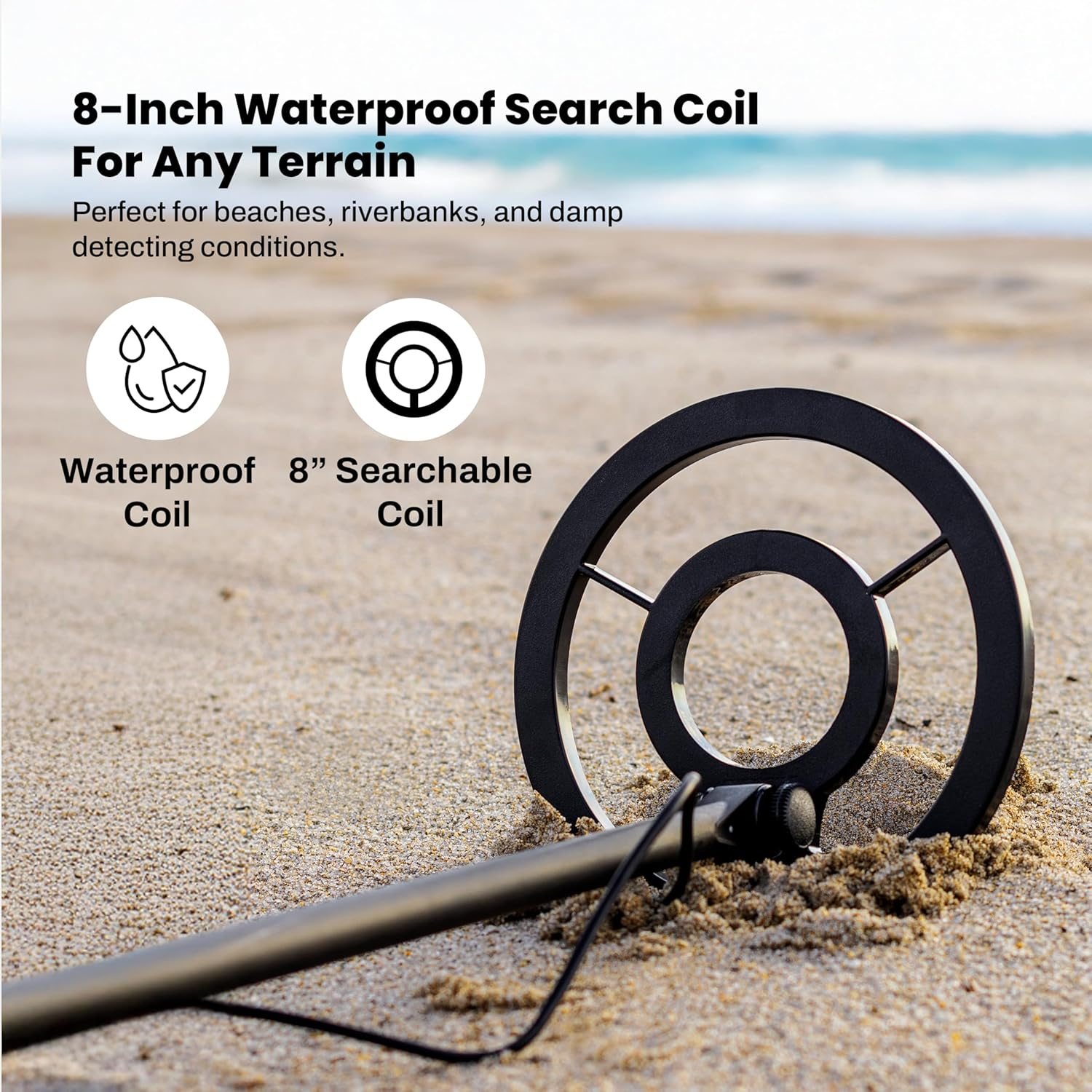 Bounty Hunter TK4 Tracker IV Metal Detector &ndash; All-Terrain Gold, Silver, Coin & Relic Finder with 8" Waterproof Coil, 3 Detection Modes &ndash; for Adults & Kids &ndash; Made in USA