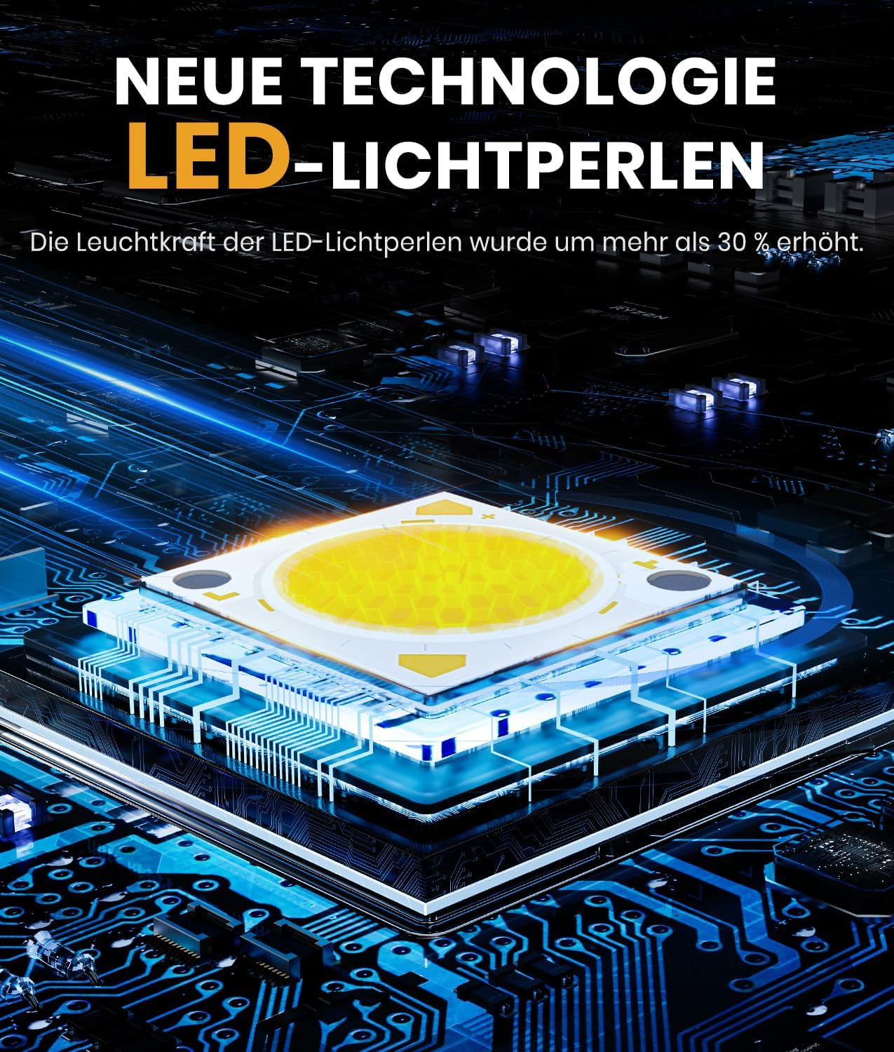 BITPOTT Outdoor Solar Spotlights, Pack of 2, 58 LED/3 Modes Solar Lights for Outdoors, 105&deg; Rotation, Solar Spotlights, Wall Lights, IP67 Waterproof, Solar Spotlight for Outdoor Garden, Patio, Path image number 4