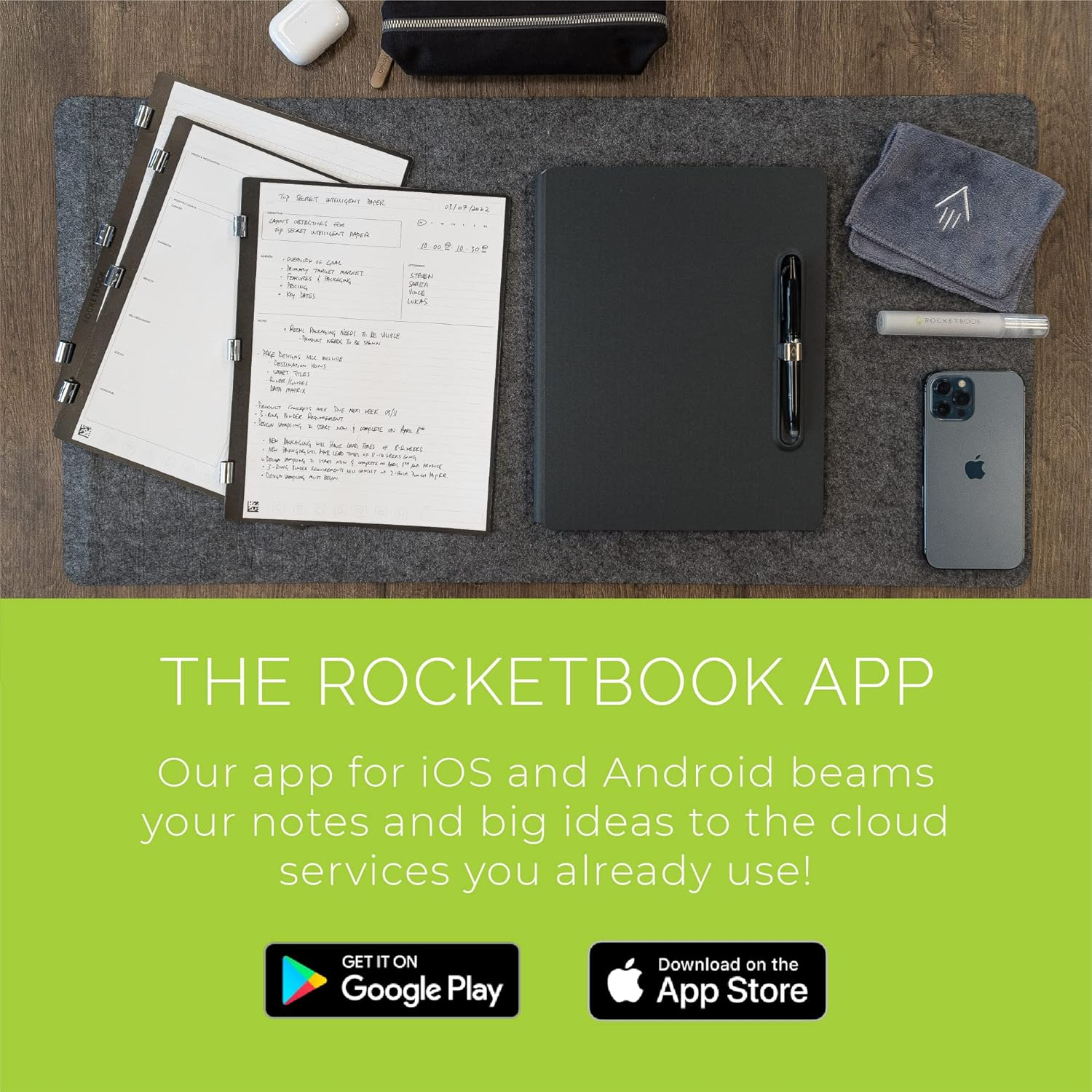 Rocketbook New Pro Daily/To-Do Page Pack | Scannable Pro Pages for to Do Lists and Agendas - Write, Scan, Erase, Reuse | 20 Sheets | Letter Size: 7.8 in X 10.5 In image number 6