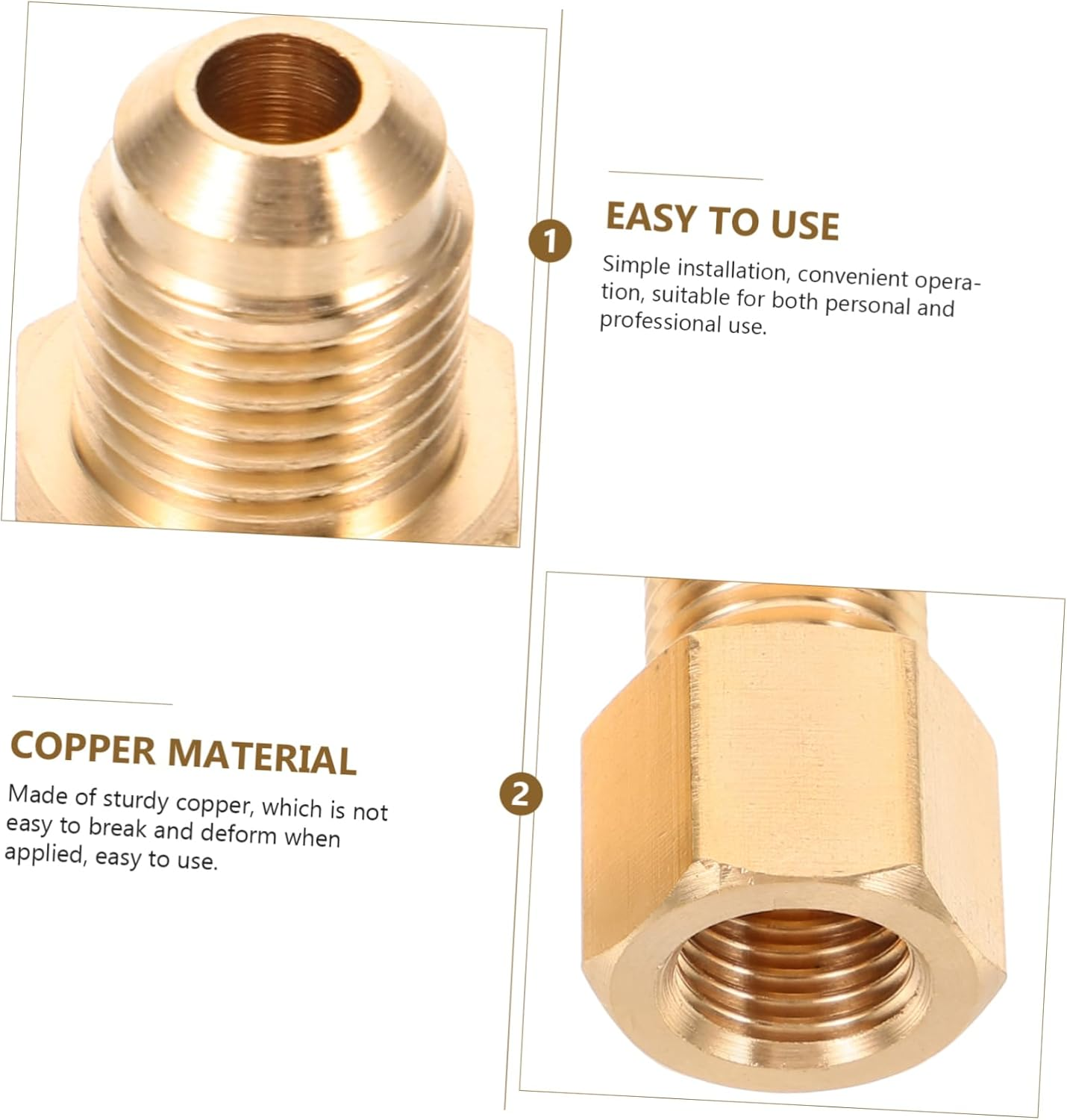 Vaguelly Air Conditioning Adapter Fitting 4Pcs R22 to R410 Refrigerant Converter for AC Units image number 2