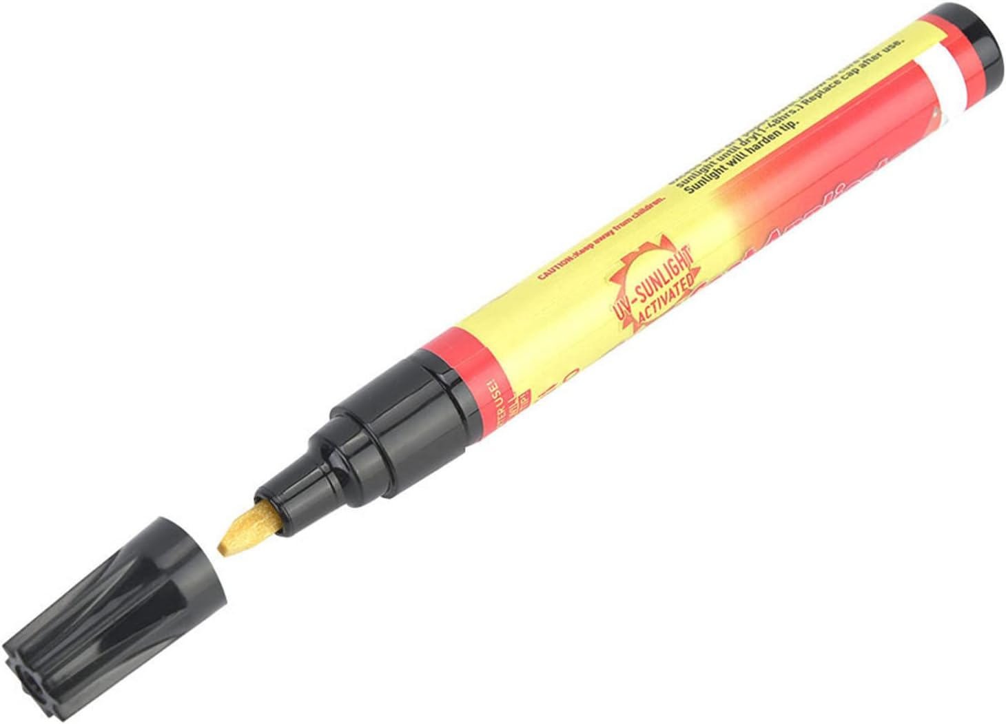 Black Scratch Repair Paint Pen, Car Wheel Touch up Quick Fix, Clear Coat Applicator, Automotive Scratch Remover Paint Pen with Two Tips for Rims, Wheels, and Motorcycles image number 5