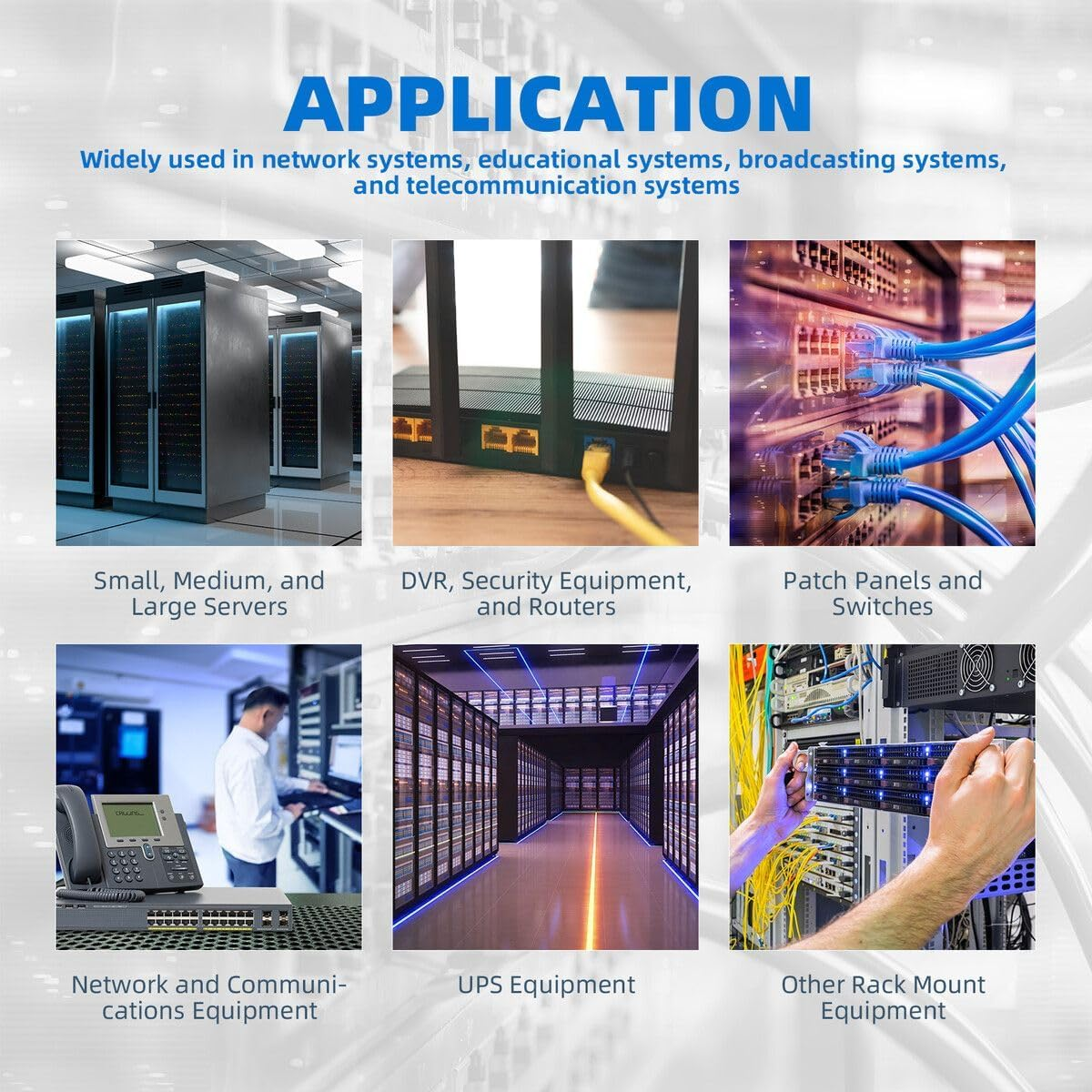 AUSWAY 12U Network Server Cabinet Data Case Wall Mount Rack LAN Enclosure Comms 19Inch 400Mm Deep Locking Glass Door Side Panels Wheels IT Computer Equipment