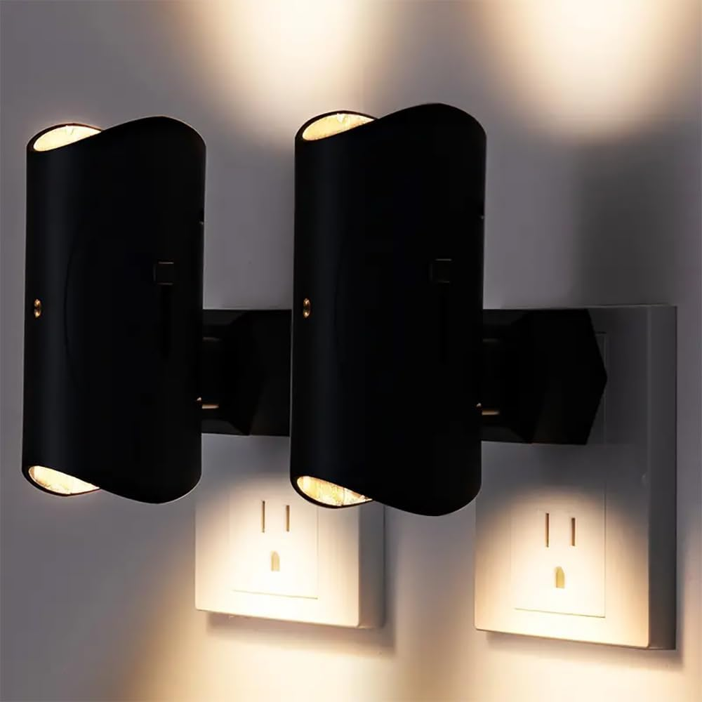 2 Pack Night Light Plug-In with Auto Dusk-To-Dawn Sensor, Stepless 0-100LM Dimmable LED Night Light for Bedroom Kitchen Hallway Stair with AU Plug, Soft Warm 3000K Eye-Friendly image number 5