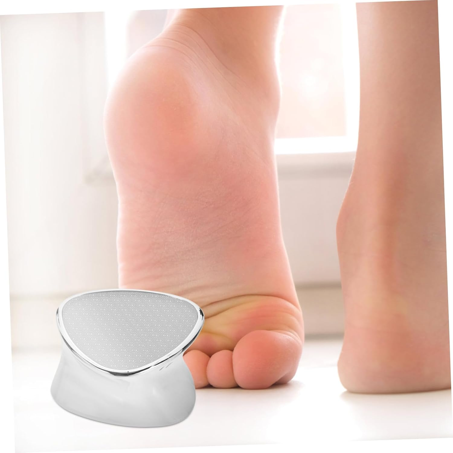 SHERCHPRY Dual Sided Foot Scrubber Pedicure Exfoliator Tool for Callus and Dead Skin Removal Abs Material Easy to Use Double Sided Design for Healthy Smooth Feet Care image number 2