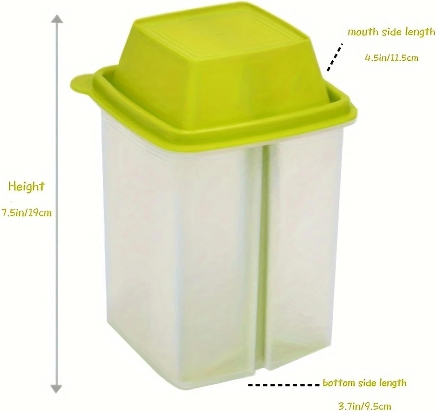 Pickle Jar with Strainer Insert - Set of 2 - Plastic Leak Proof Food Saver Container - for Fresh Fruit or Pickled Vegetables image number 1