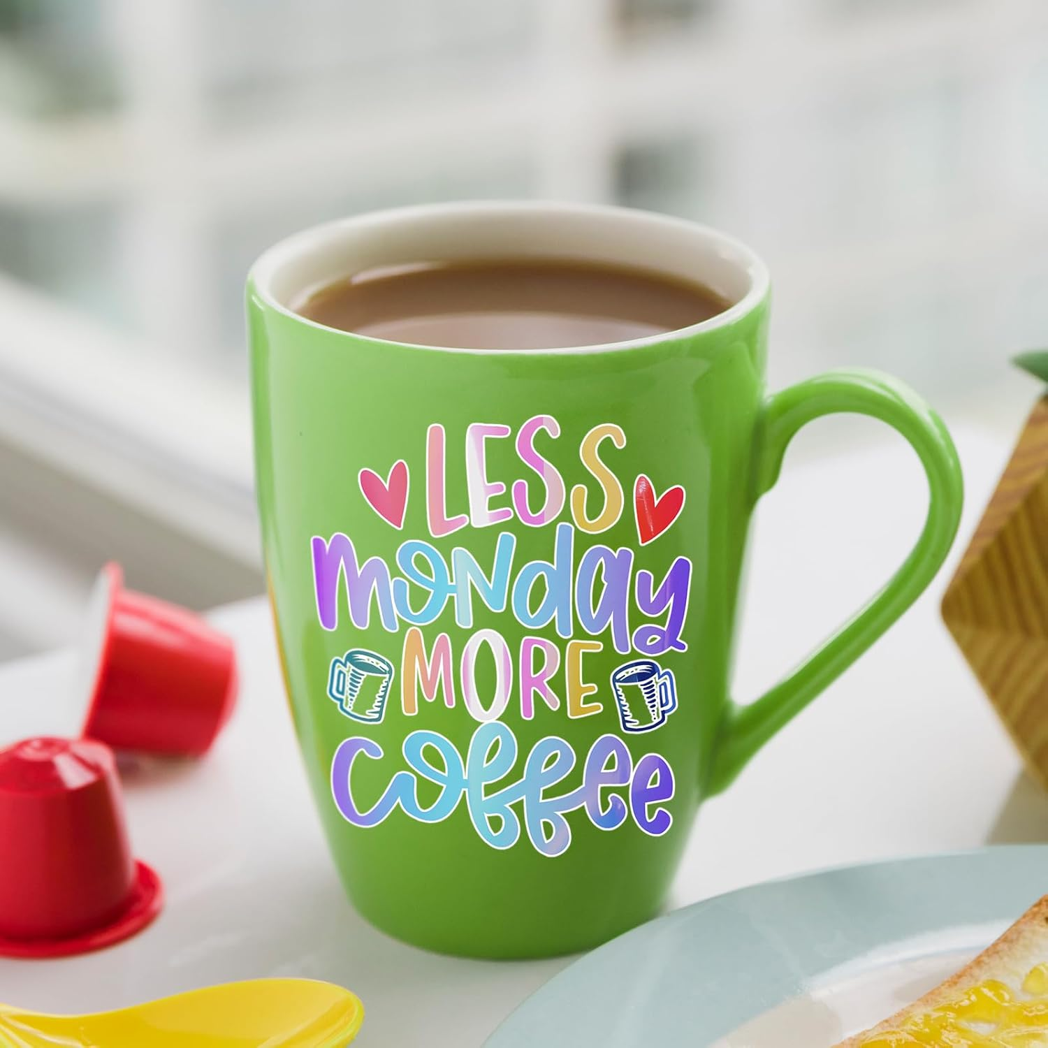 GIRAFVINYL Glow in the Dark Holographic Opal Vinyl - 12&rdquo; X 6Ft Glow in the Dark Permanent Vinyl Opal Holographic Vinyl Permanent White to Green for DIY Crafts Decor, image number 4