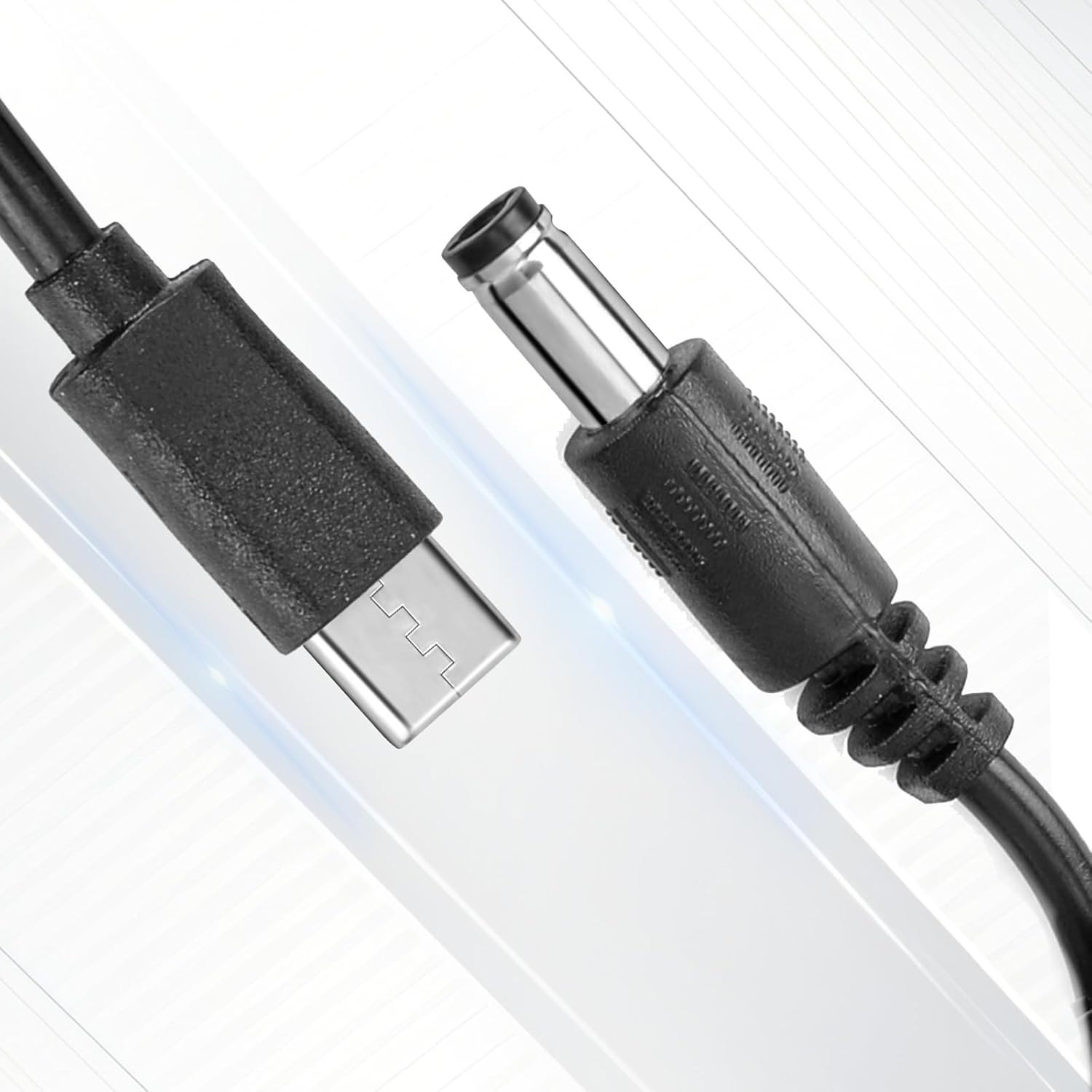 2Pcs Baby Car Camera USB Powered Adapter, DC5521 to USB C 12V Cord Cable Adapter Pragmatic Baby Car Camera Accessories for Vehicle Supports Cigarette Lighter Port Only Not Monitor image number 1