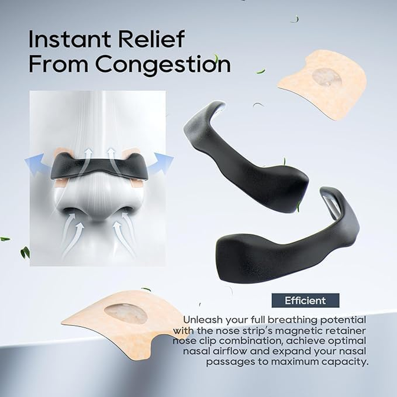 120Pcs Breathe Magnetic Nasal Strip anti Snoring Breathing Nasal Strips Sleep & Exercise Reduce Snoring Improve Oxygen Flow anti Snoring Nasal Strips for Men & Women image number 6