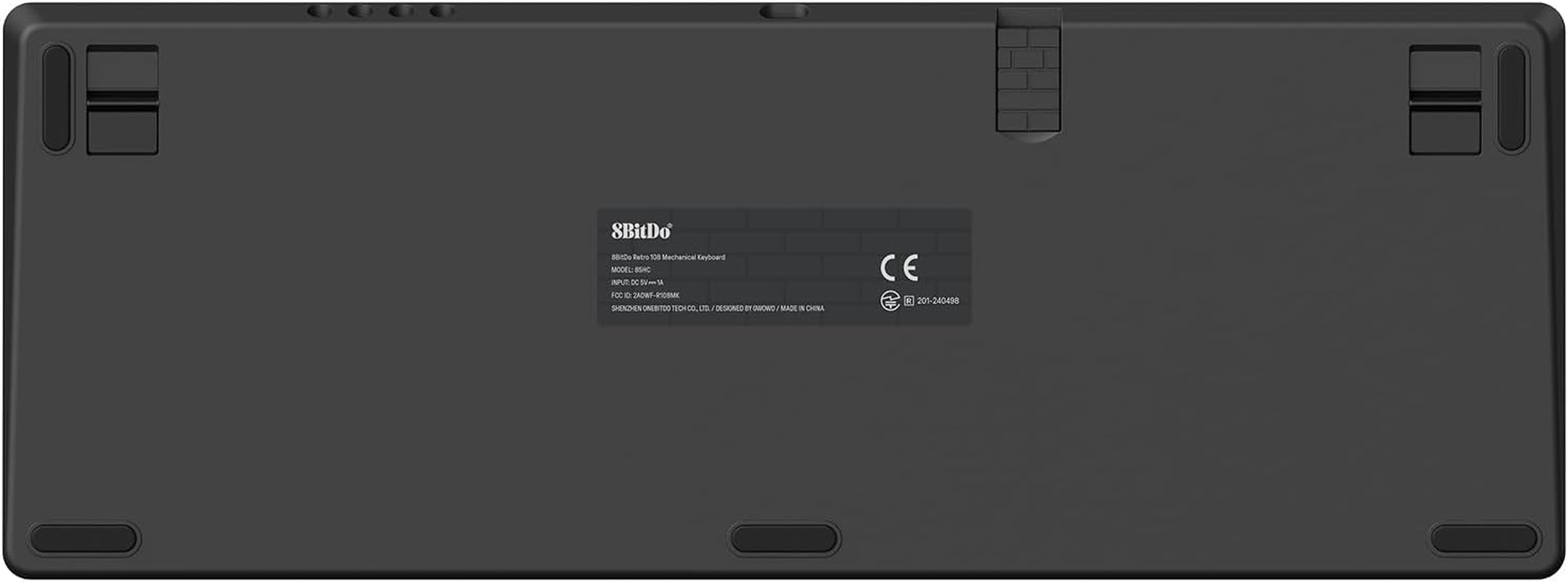 8Bitdo Retro 108 Mechanical Keyboard with 108 Keys and Integrated Numpad, Bluetooth/2.4G/Usb-C Hot Swappable Wireless Gaming Keyboard for Windows and Android (N)