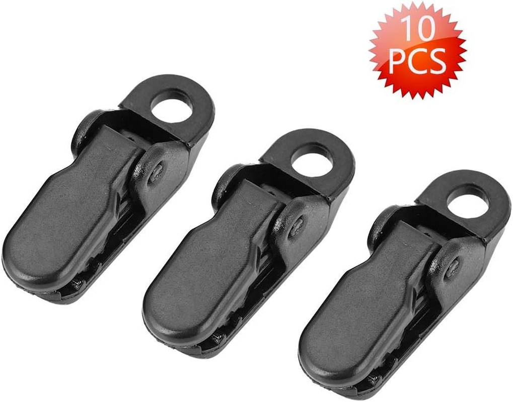 Tarp Clips Heavy Duty Lock Grip Clamps Tarps Awning Canopy Clamp Kit Shark Tent Fasteners Clips Holder Mini Accessories Snap Hangers Tighten Tool for Camping Awnings Canopies Car Covers image number 3