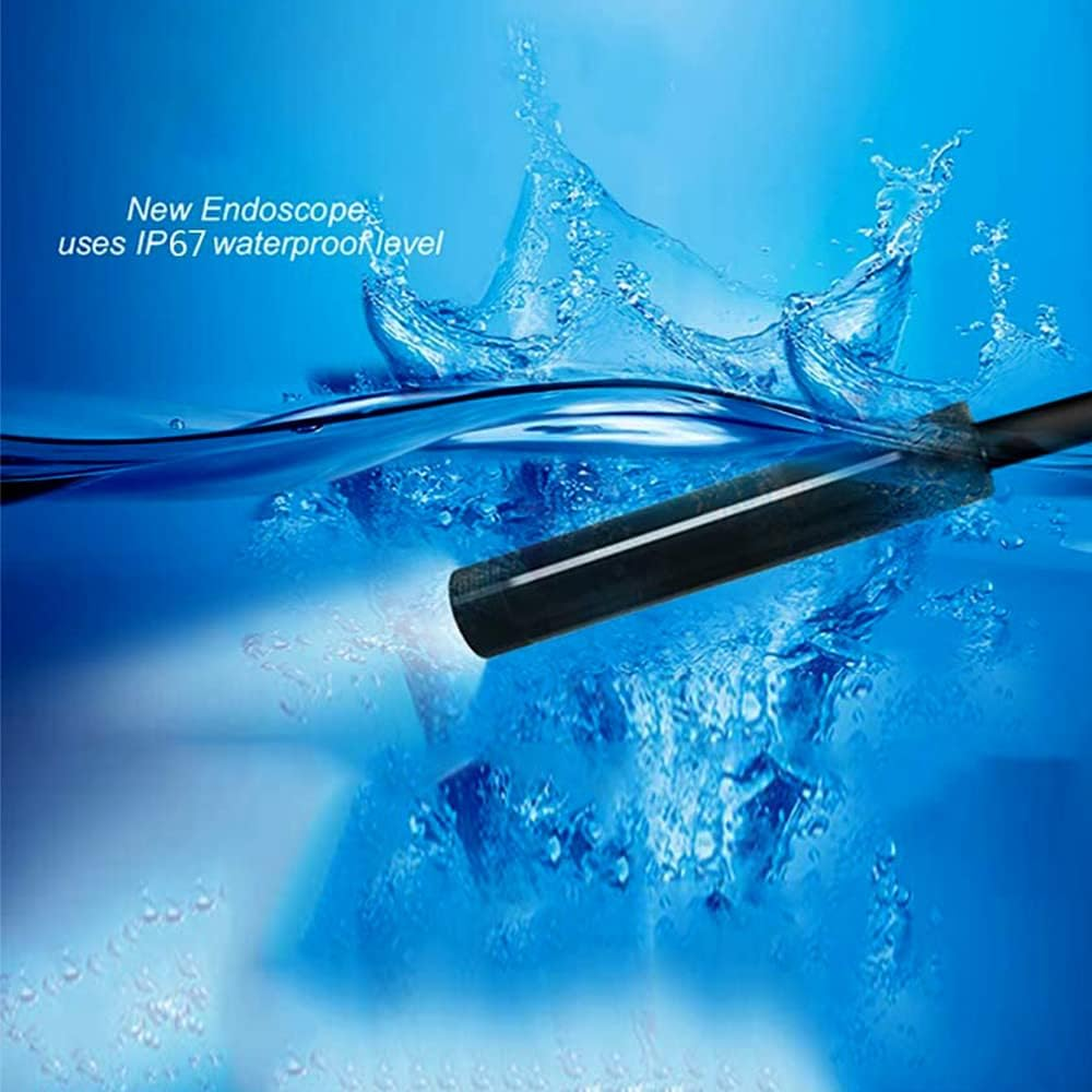 Industrial Endoscope Camera,Endoscope 0.3MP Industrial Endoscope 3 in 1 Endoscope with Adjustable Leds 2 Meters 2