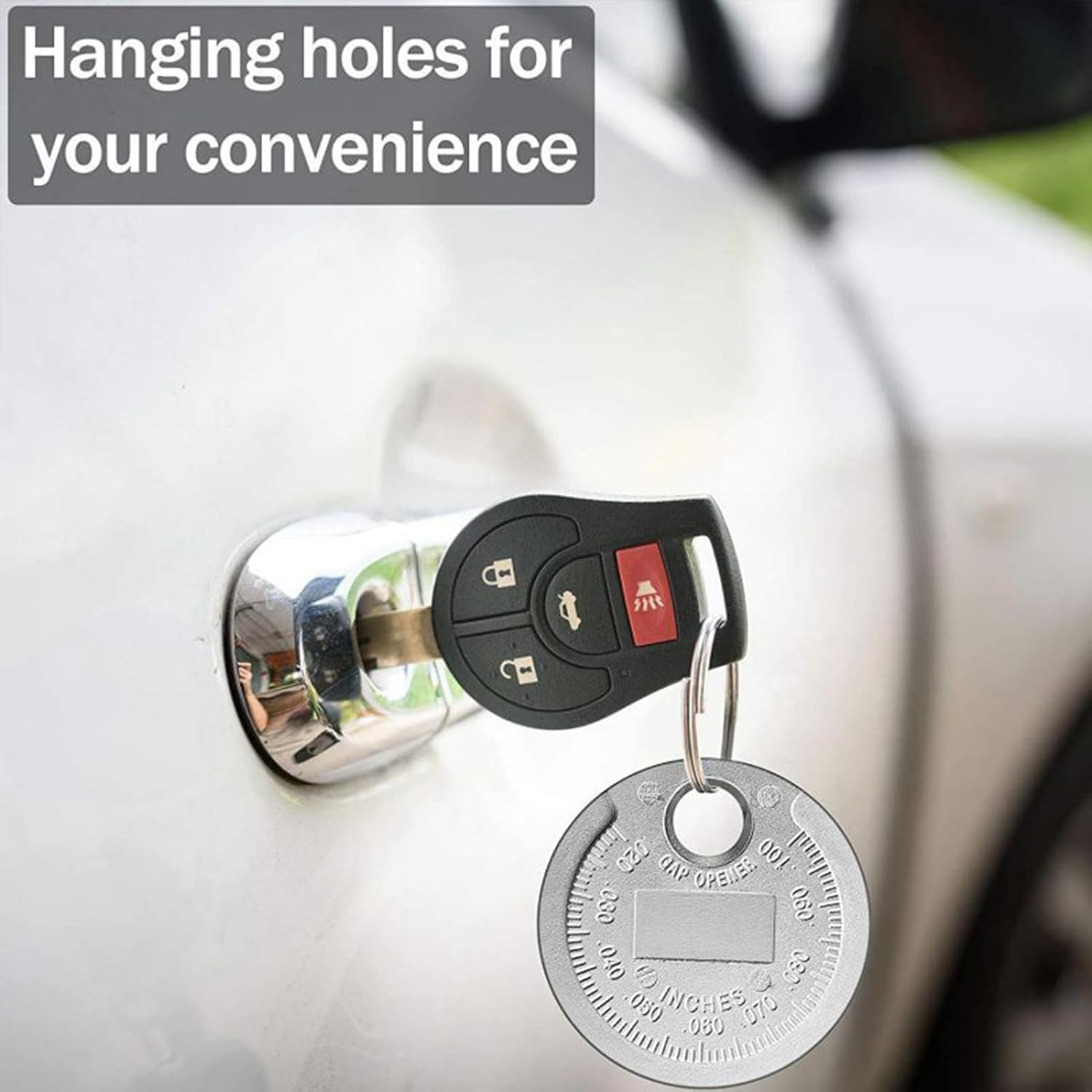 Rissunkv Spark Plug Gapping Tool | Spark Plug Gap Tool Gapper Gauge | Coin-Type Measurement Sparkplug Tester 0.6-2.4Mm Range Car Accessories for Truck, Driver & Travel