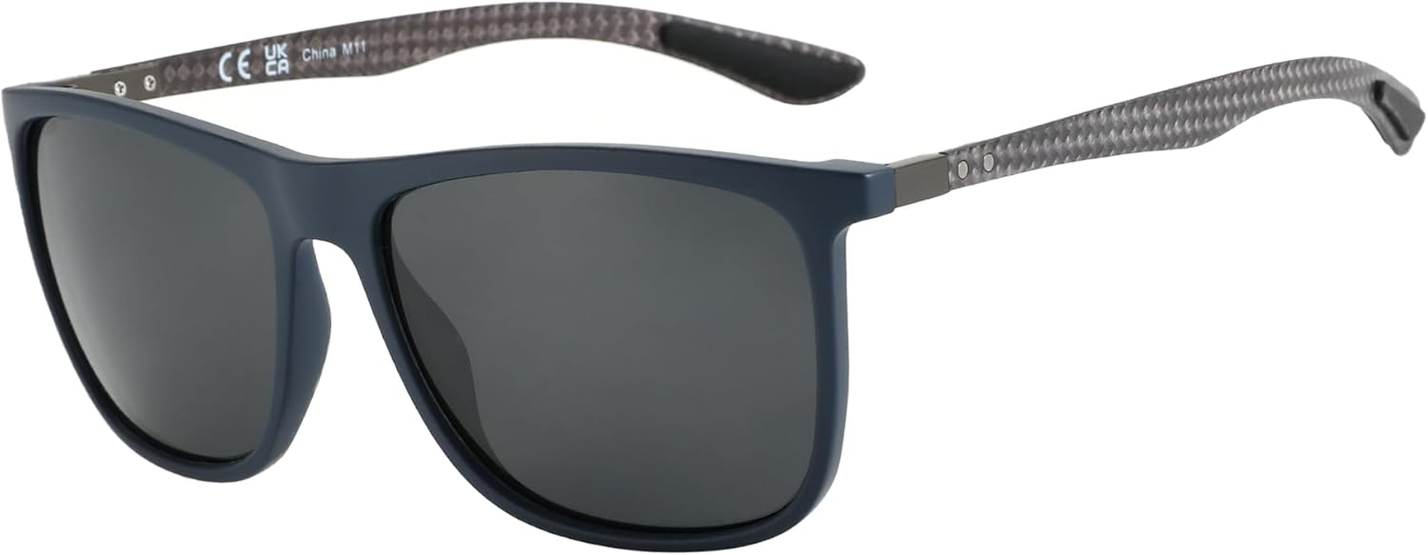 ZENOTTIC Square Polarized Sunglasses for Men Ultralight Carbon Fiber Sun Glasses Driving Fishing Golf Sports UV400 Protection