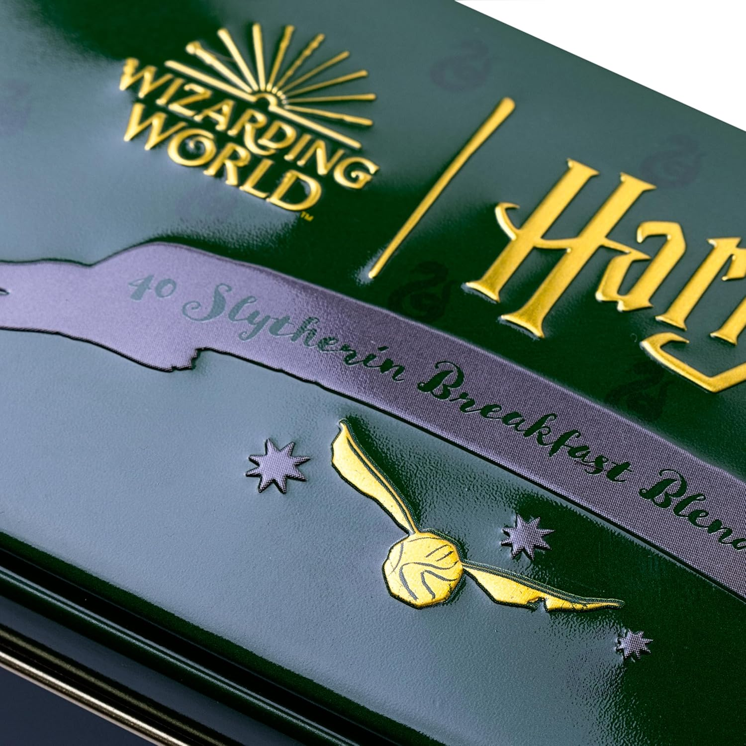 New English Teas Harry Potter Slytherin Crest Tea Tin with 40 English Breakfast Teabags image number 4