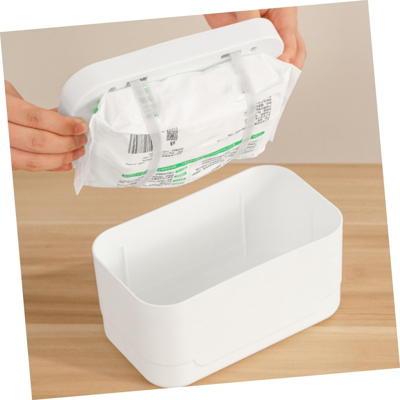 Alipis Wipe Warmer Travel Wipes Dispenser Wipes Holder Wipes Container Wiper Warmer Wipe Container for Bathroom Warmer Wipes Warmer Wipes Dispenser Plastic White image number 4