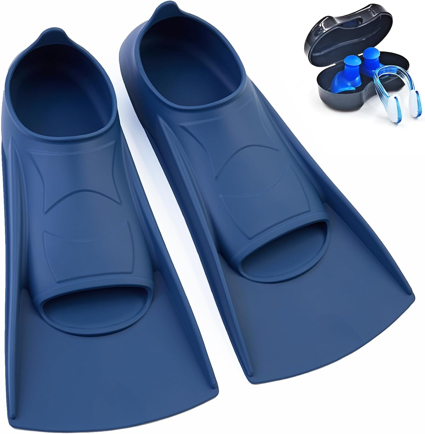 Nagiee Swim Fins, Kids Swim Flippers for Lap Swimming, Comfortable Silicone Flippers with Mesh Bag, Travel Size Swimming Flippers for Women Youth Adults image number 2