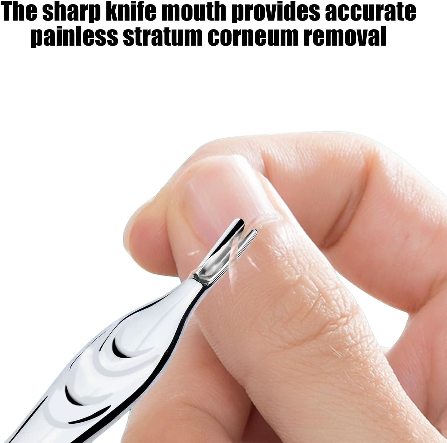 BGENHPON Cuticle Pusher and Fork 2 in 1 Stainless Steel Cuticle Trimmer Tool for Professional Manicure and Pedicure Nail Care image number 3