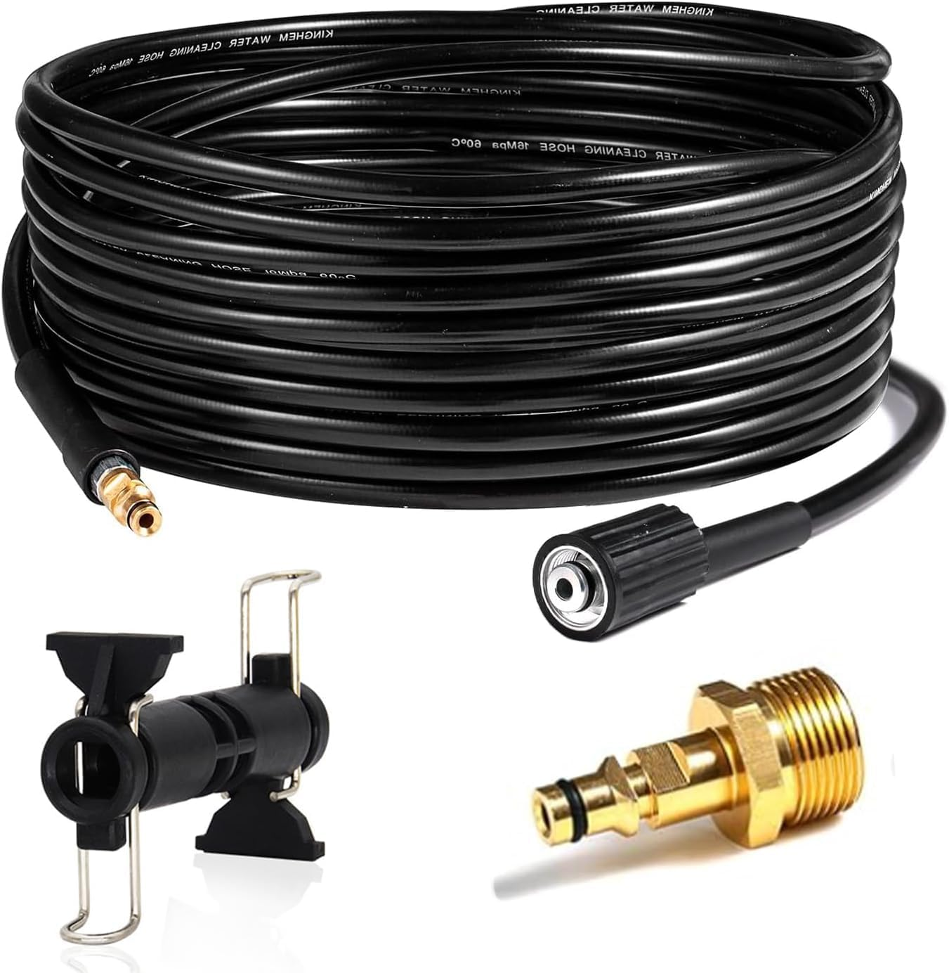 Pressure Washer Hose, High Pressure Extension Hose Pipe Compatible with Karcher K Series K2, K3, K4, K5, K7, High Pressure Washer Replacement Hose, 10M image number 6