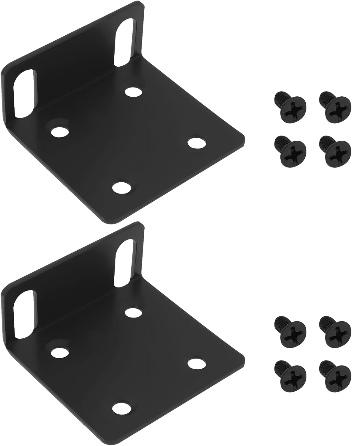 2Pcs 24Mm Rack Mount Ears with Screws Compatible with Ubiquiti Switches Compatible with Ubiquiti Dream Machine UDM image number 1