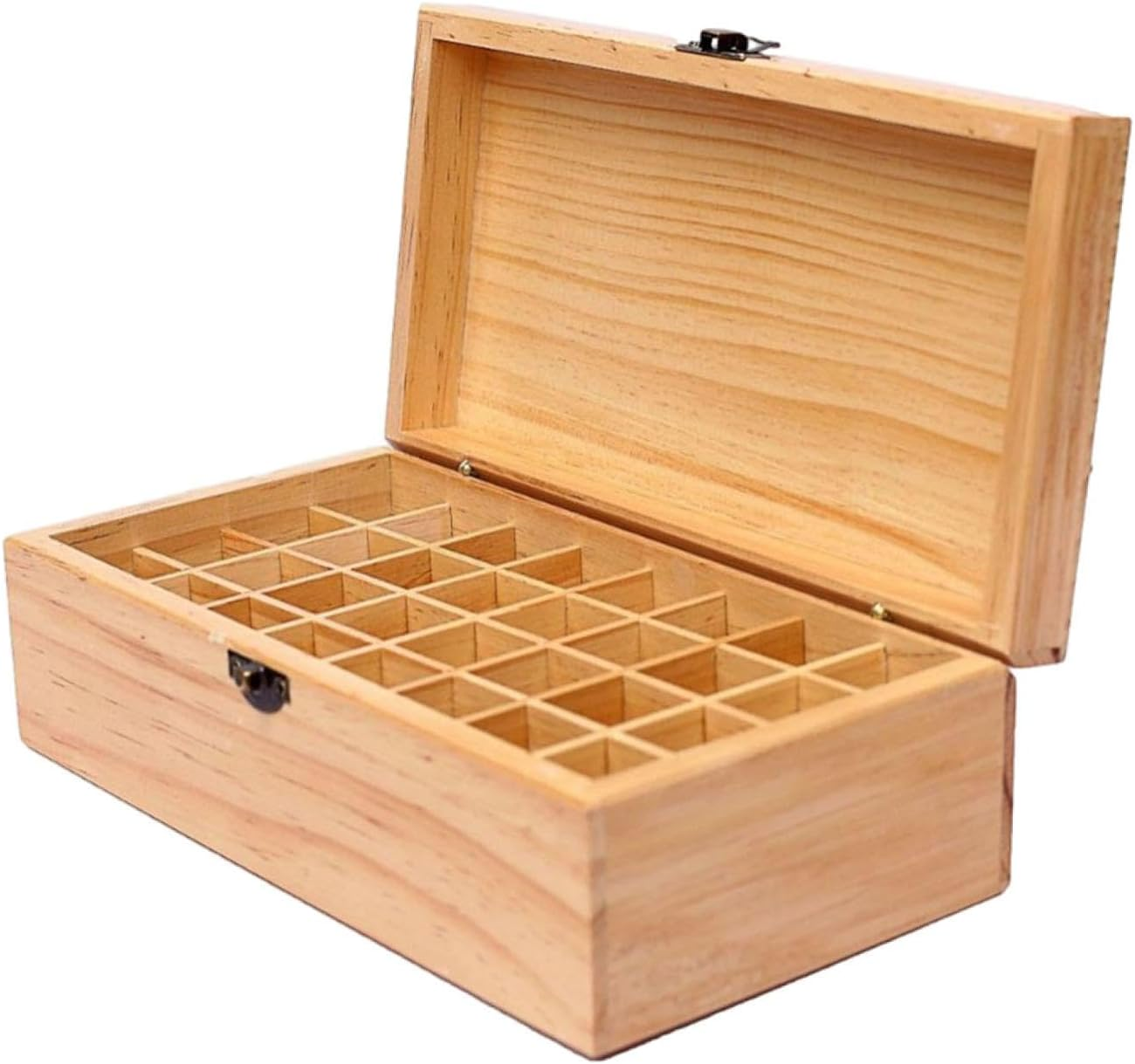 Perfk Essential Oil Storage Box Nail Polish Storage Case 32 Slots Large Holds 32 Bottles Bead Collection Box for Hotel Household image number 2