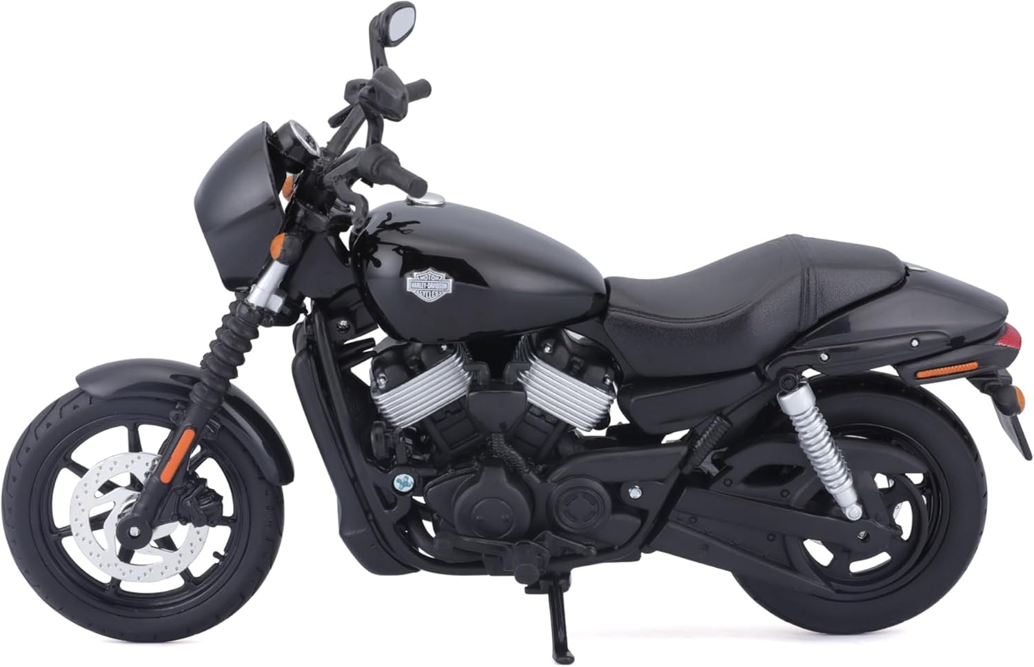 Maisto Harley Davidson Street 750 '15: Motorcycle Model 1:12 with Steering, Movable Stand and Free-Rolling Wheels, 17 Cm, Black (532333)